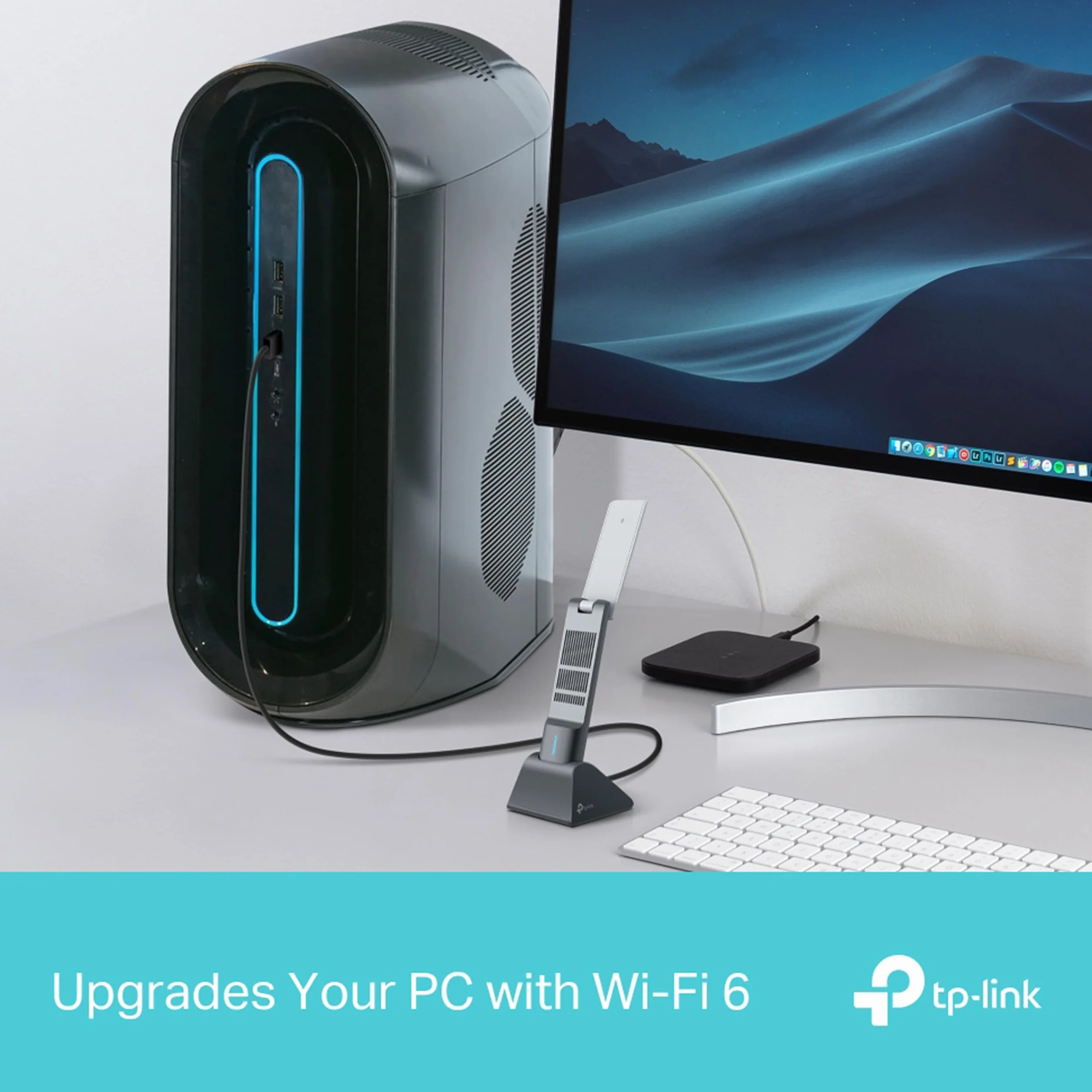 TP-Link Archer TX50UH – Dwuzakresowy adapter USB WiFi AX3000, Anteny o wysokim zysku, USB 3.0, Zabezpieczenia WPA3