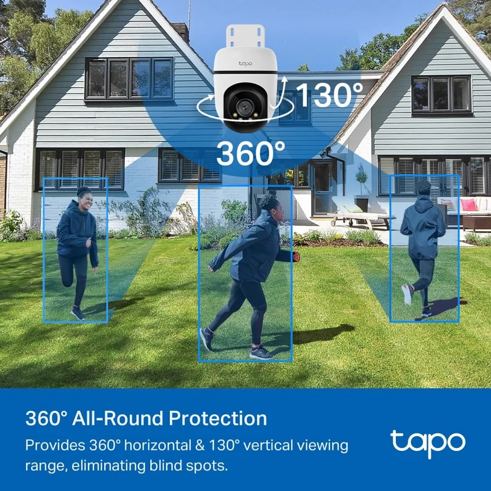 TP-Link Tapo C500 Obrotowa kamera zewnętrzna Wi-Fi 1080p IP65 Śledzenie ruchu Tryb nocny Dwukierunkowe audio