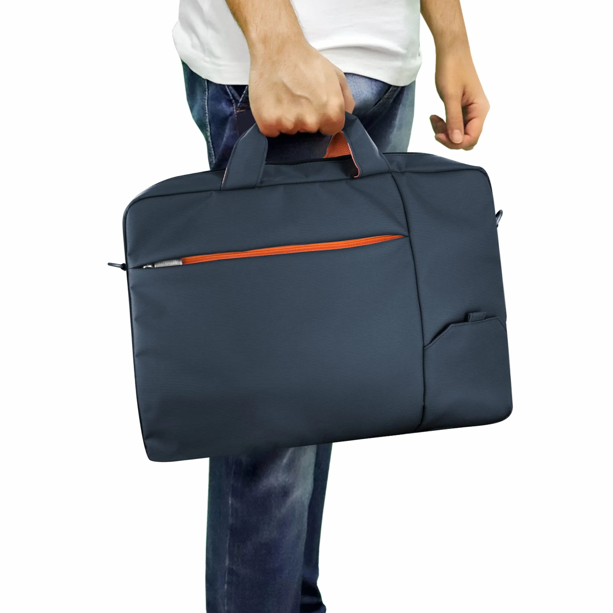Atlantis Delux S410 Torba na notebooka, Niebieski/Pomarańczowy