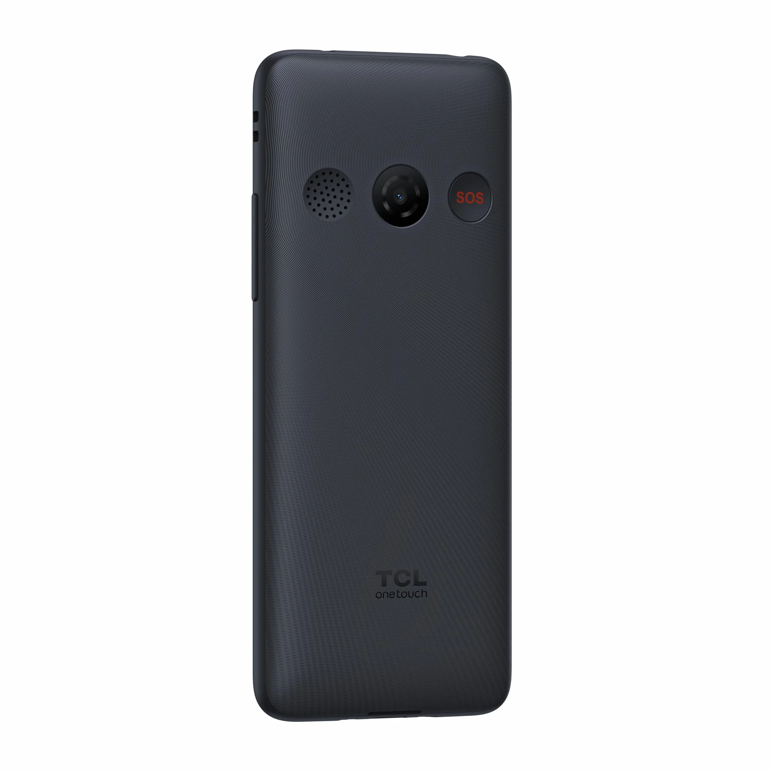 TCL Onetouch 4022s Ekran 2.8" Łatwy w użyciu telefon komórkowy, duże klawisze, dla osób starszych. Podstawa ładowarki, aparat, Bluetooth, latarka, przycisk SOS, rejestrator, szary [Wersja ES/PT]