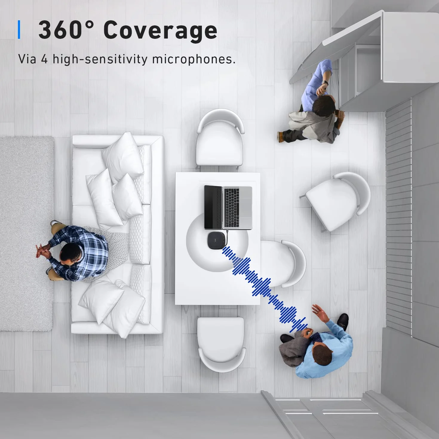 Anker PowerConf S330 Głośnik Konferencyjny USB 4 mikrofony 360°