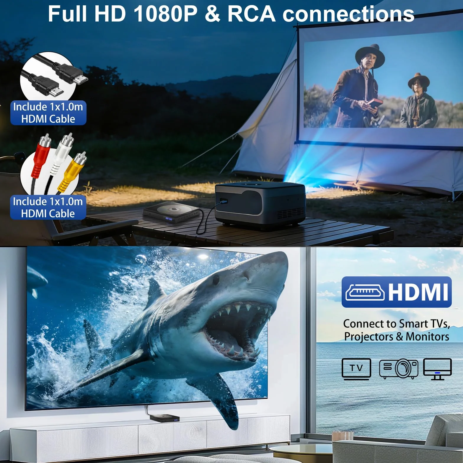 Super cienki odtwarzacz DVD, kompaktowy odtwarzacz DVD do telewizora, odtwarzacz z wbudowanym głośnikiem HiFi, wyjście USB, port AUX 3,5 mm, wbudowany PAL/NTSC