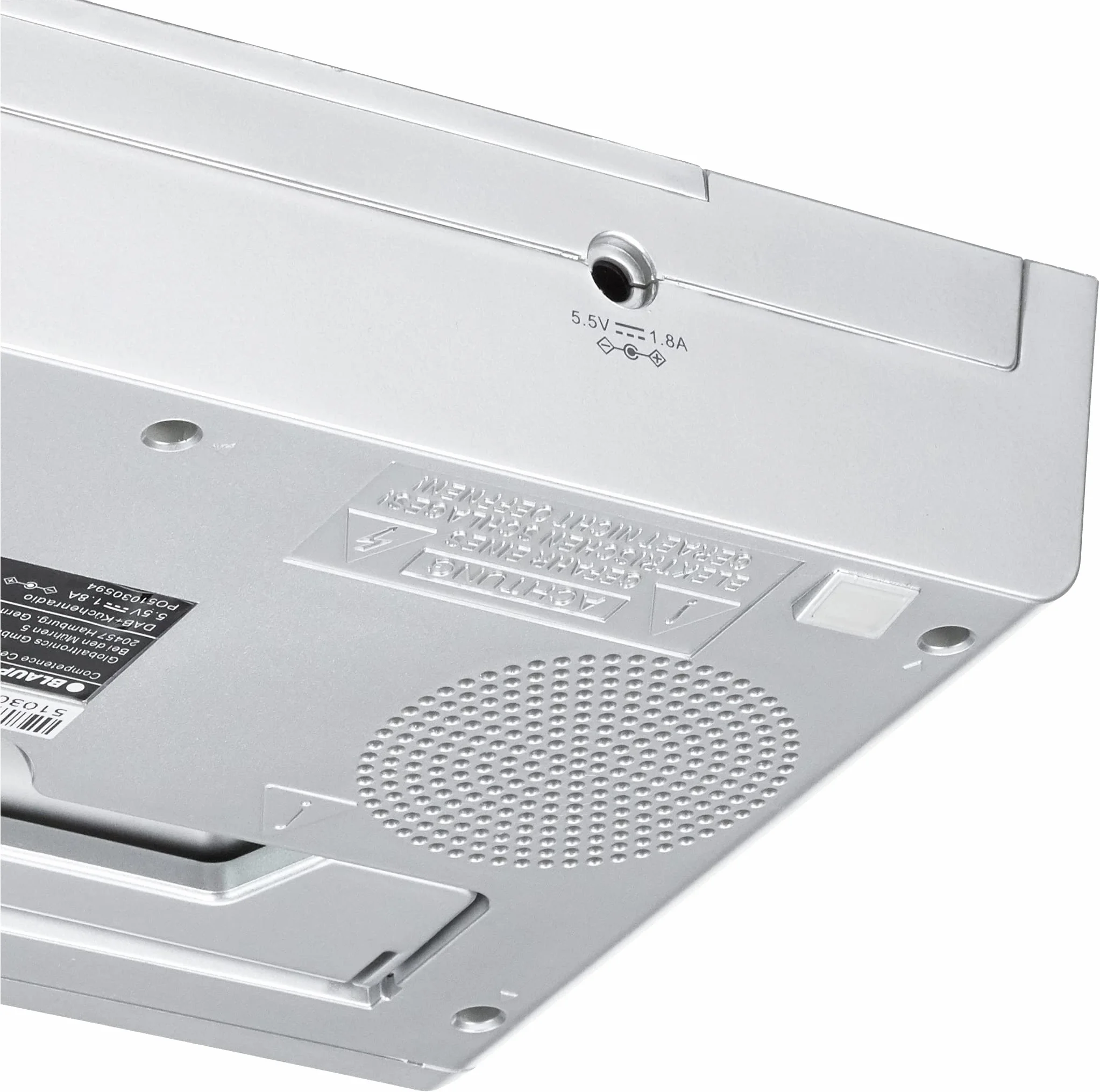 Blaupunkt KRD 10 radio kuchenne z DAB+, pamięć stacji i FM PLL, podstawa z materiałem montażowym i podstawką, wyświetlacz LED i światło, moc muzyczna 2 x 2 W (RMS), radio DAB+