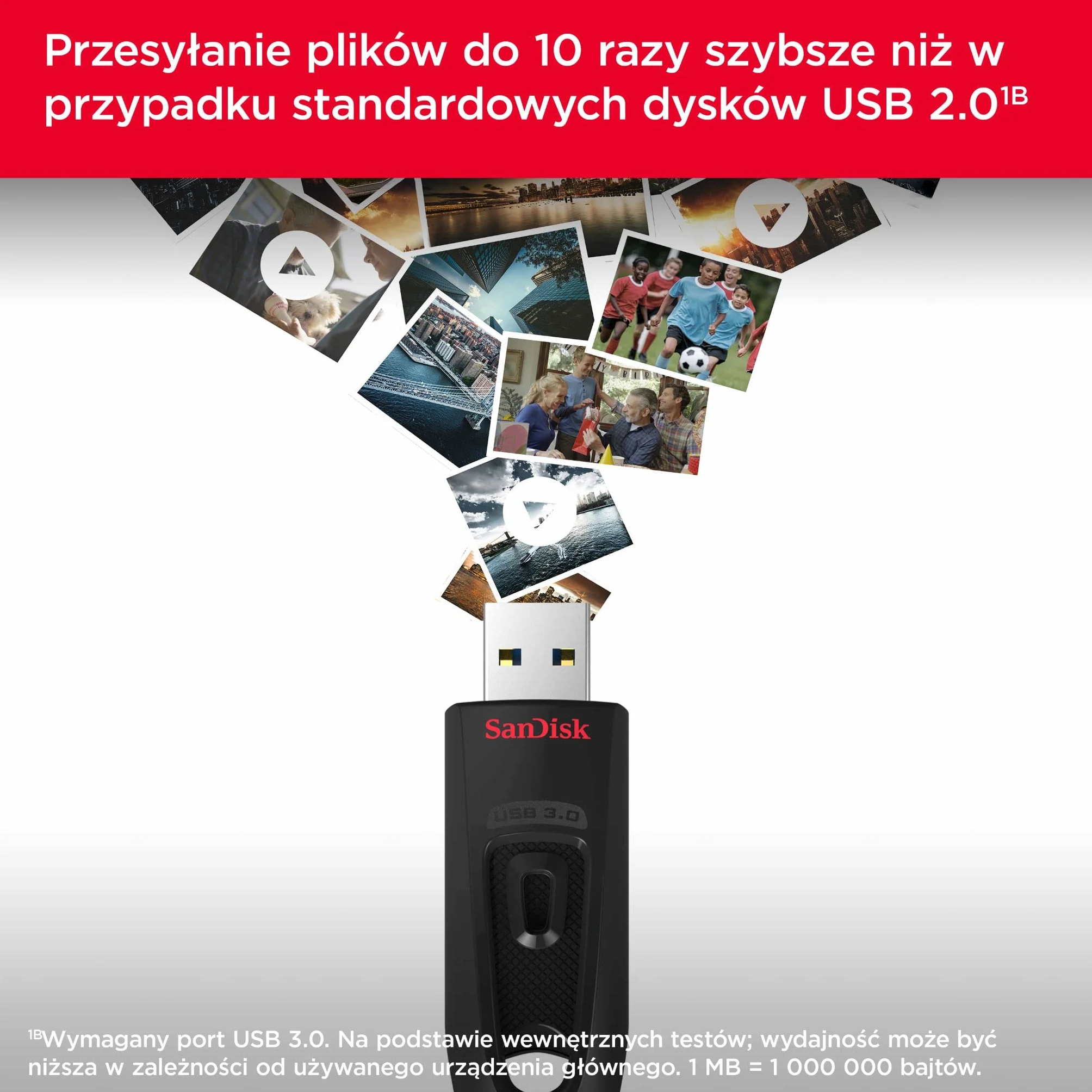 SanDisk Ultra Pamięć USB SDCZ48-032G-GAM46T 32 GB, Czarny