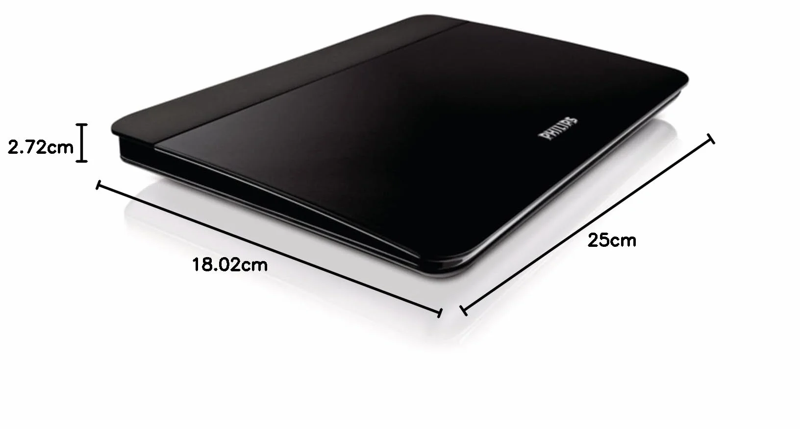 Philips SDV6226/12 Digital Indoor DVB-T antena (41 dB, HDTV/UHF/VHF) czarna/srebrna
