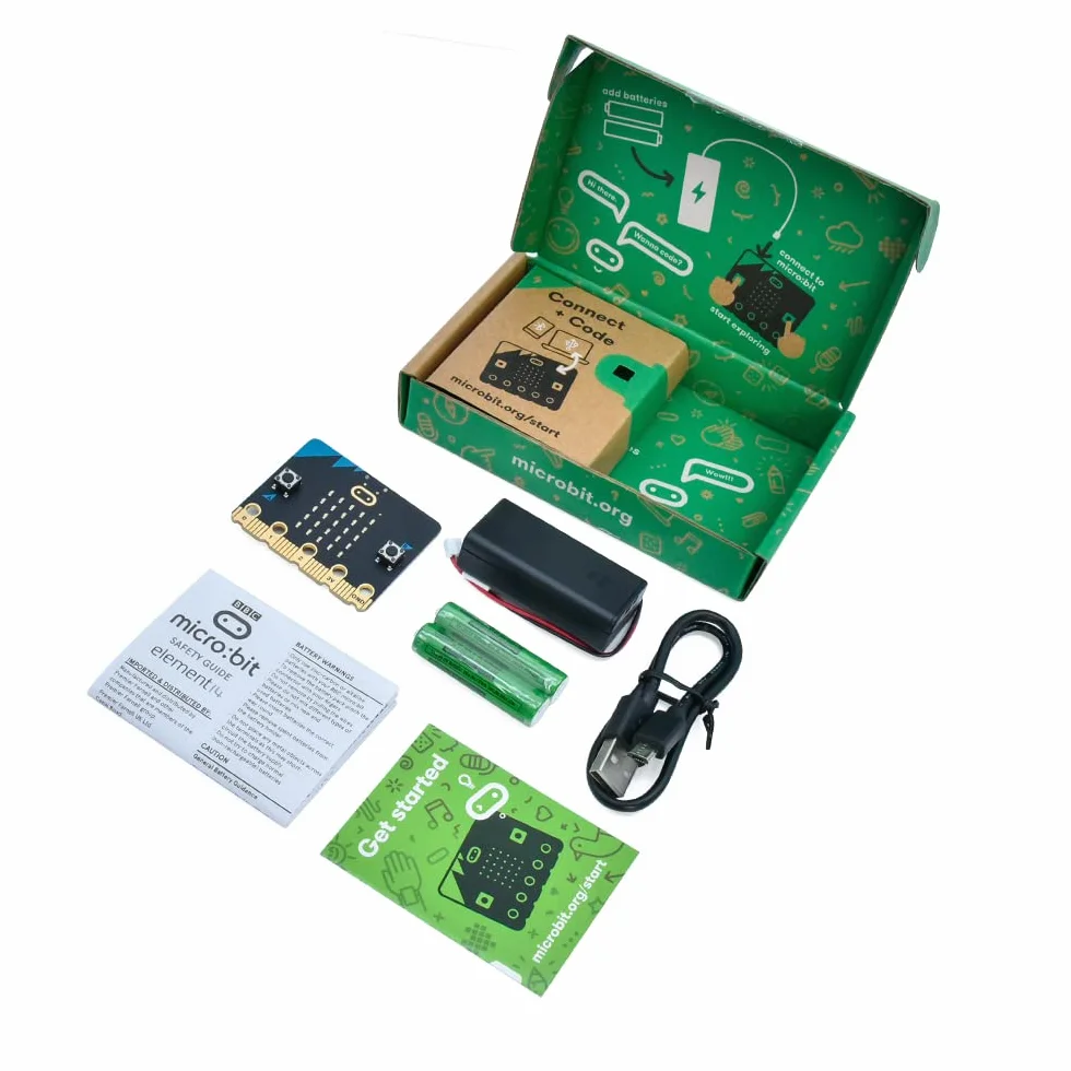 KEYESTUDIO Podstawowy zestaw startowy do mikrobitów BBC, z płytą mikrobitową, kablem micro USB