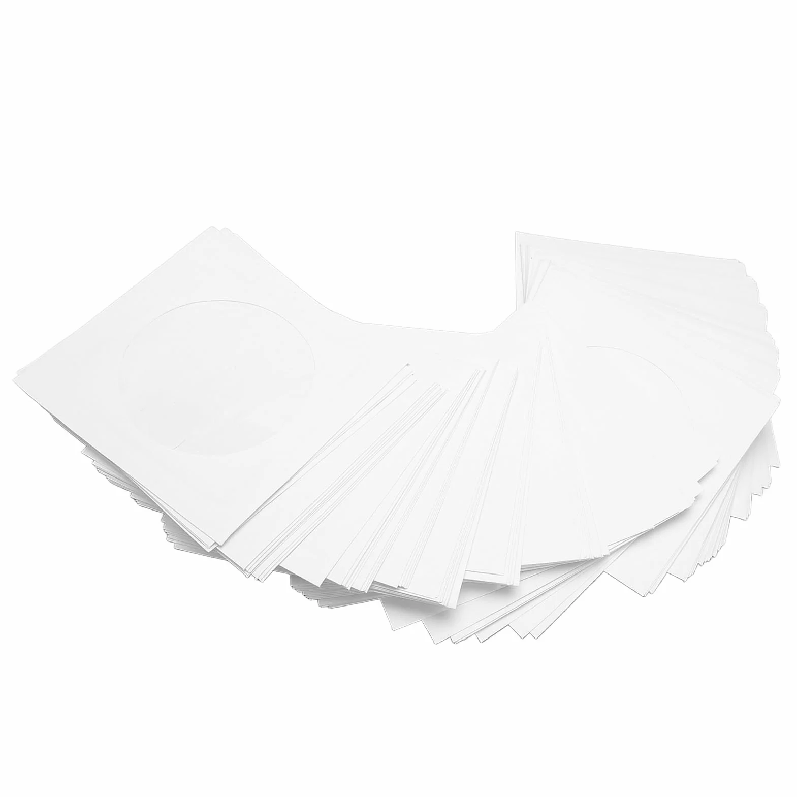 Koperty na Płyty CD DVD, Koszulki na Płyty CD DVD Koperty Miniaturowe Koszulki na Płyty z klapką Przezroczyste Okienko 100 Sztuk Kopert Wielokrotnego Użytku Grube, Pyłoszczelne