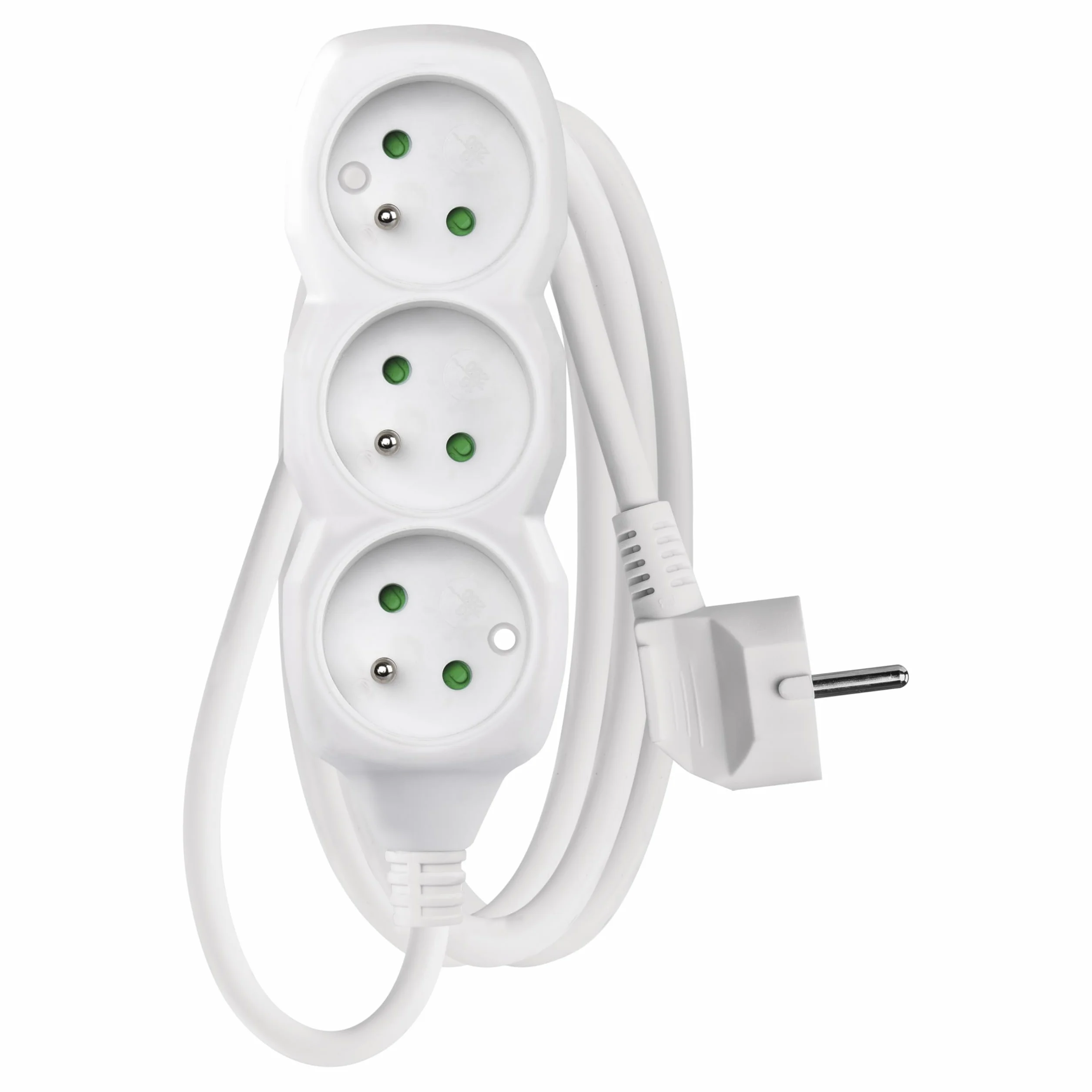 Emos 1902030150 rozdzielacz zasilania PDU 3 x gniazdo sieciowe Biały