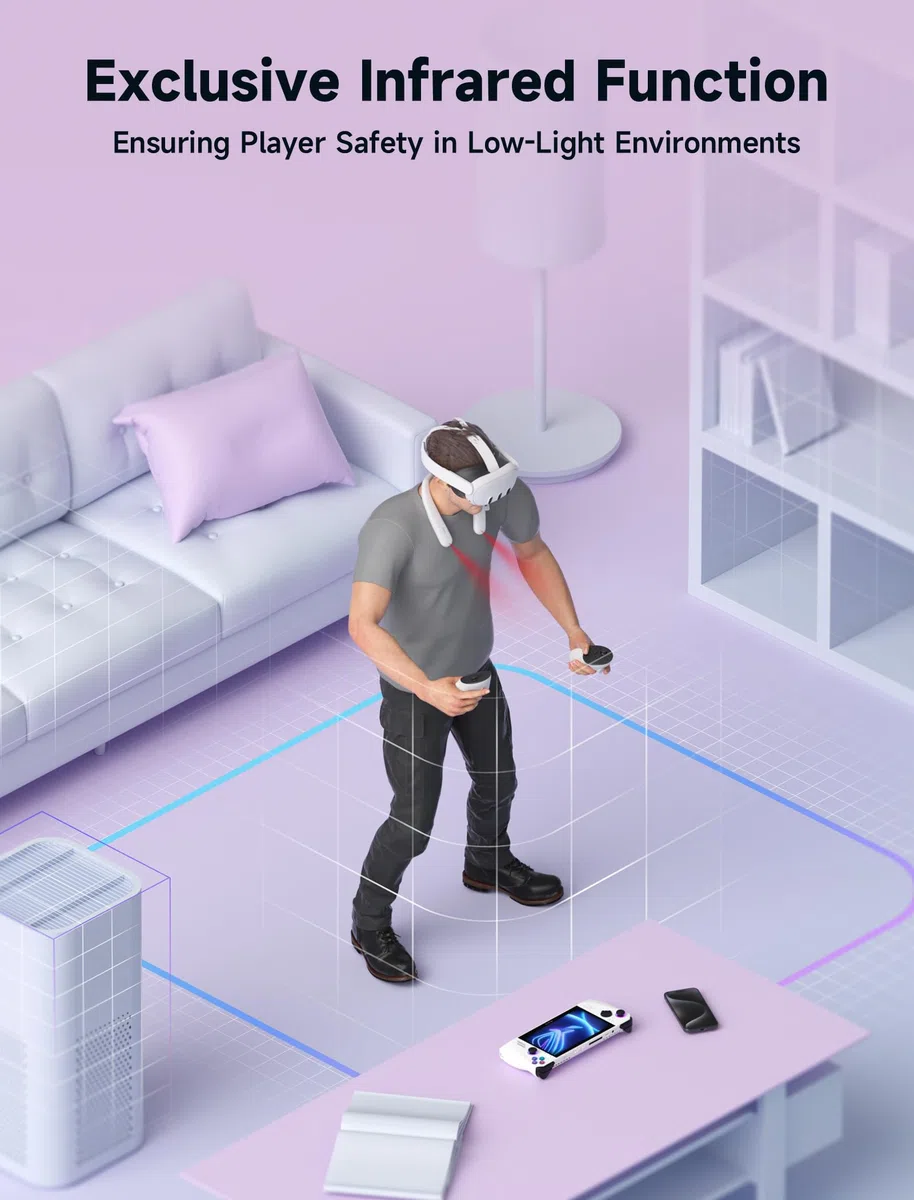 JSAUX Zestaw akumulatorów kompatybilne z Oculus Quest 3 2, 10 000 mAh PD szybka ładowarka (dodatkowy czas odtwarzania 4-6 h), akcesoria VR Extend Power, kompatybilne z Meta Quest 3, PSVR 2, Pico 4