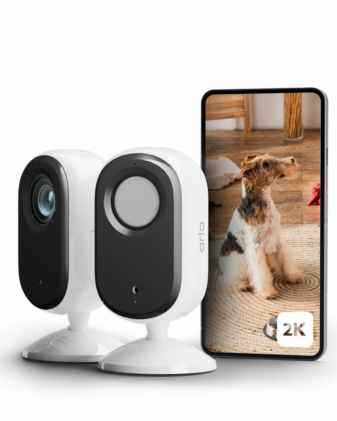 Arlo Kamery monitorujące wewnątrz 2K HD dwukierunkowy dźwięk czujnik ruchu