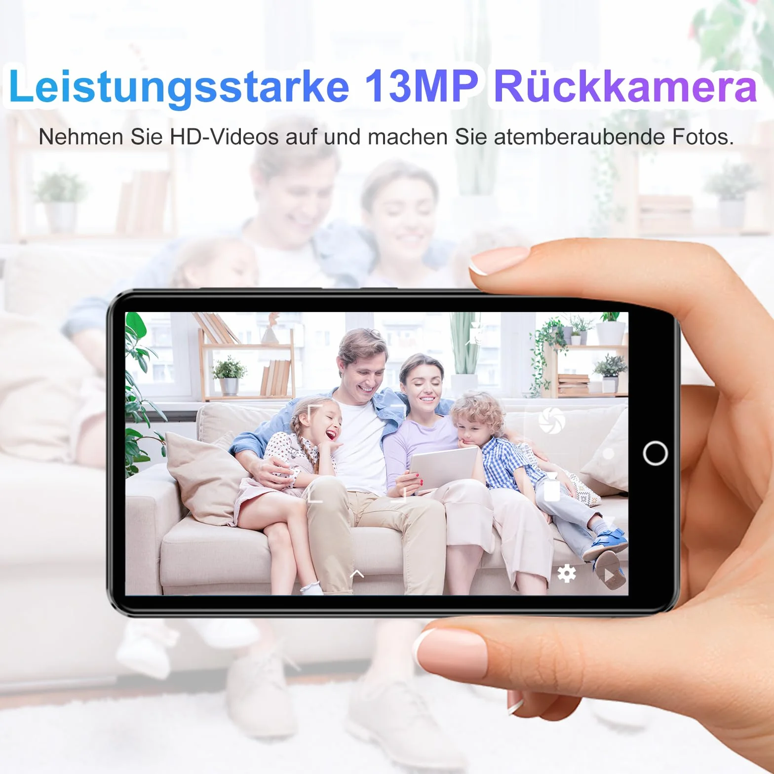 Odtwarzacz MP3 80 GB Bluetooth Wi-Fi 4,02" Ekran Dotykowy Android Player z Kamerą Radio FM