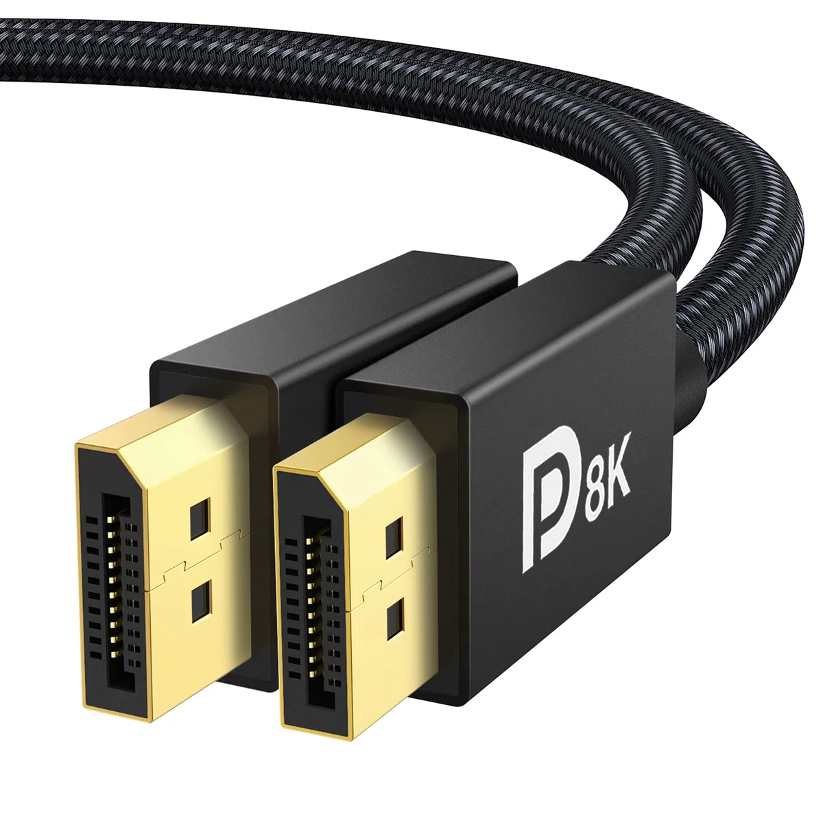 IVANKY Kabel DisplayPort 8K, certyfikat VESA, kabel DP 1.4, 2 m, obsługa wysokiej prędkości 8K przy 60 Hz, 4K przy 144 Hz, 2K przy 240 Hz, obsługa HBR3 32,4 Gb/s, HDCP 2.2, kompatybilny z laptopem