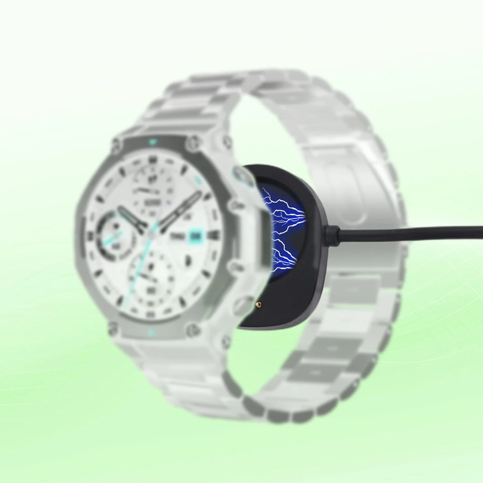 2szt Zapasowe Ładowarki do Amazfit T-Rex 3/Balance 2/Helio Strap/Balance, 102 cm Długości Zapasowy Magnetyczny Kabel Ładujący USB