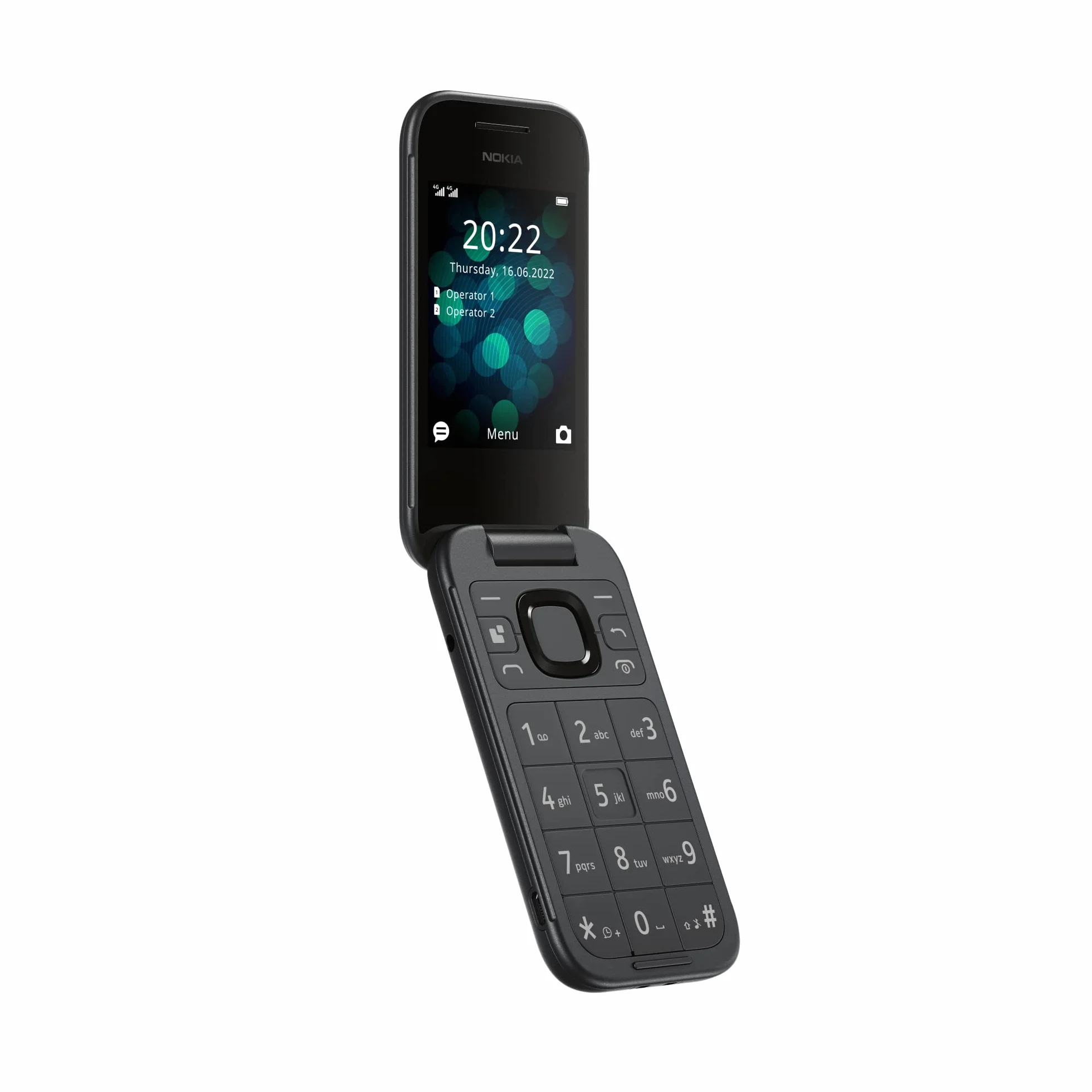 Nokia 2660 Flip 2,8-calowy ekran duże przyciski kamera tylna Czarny