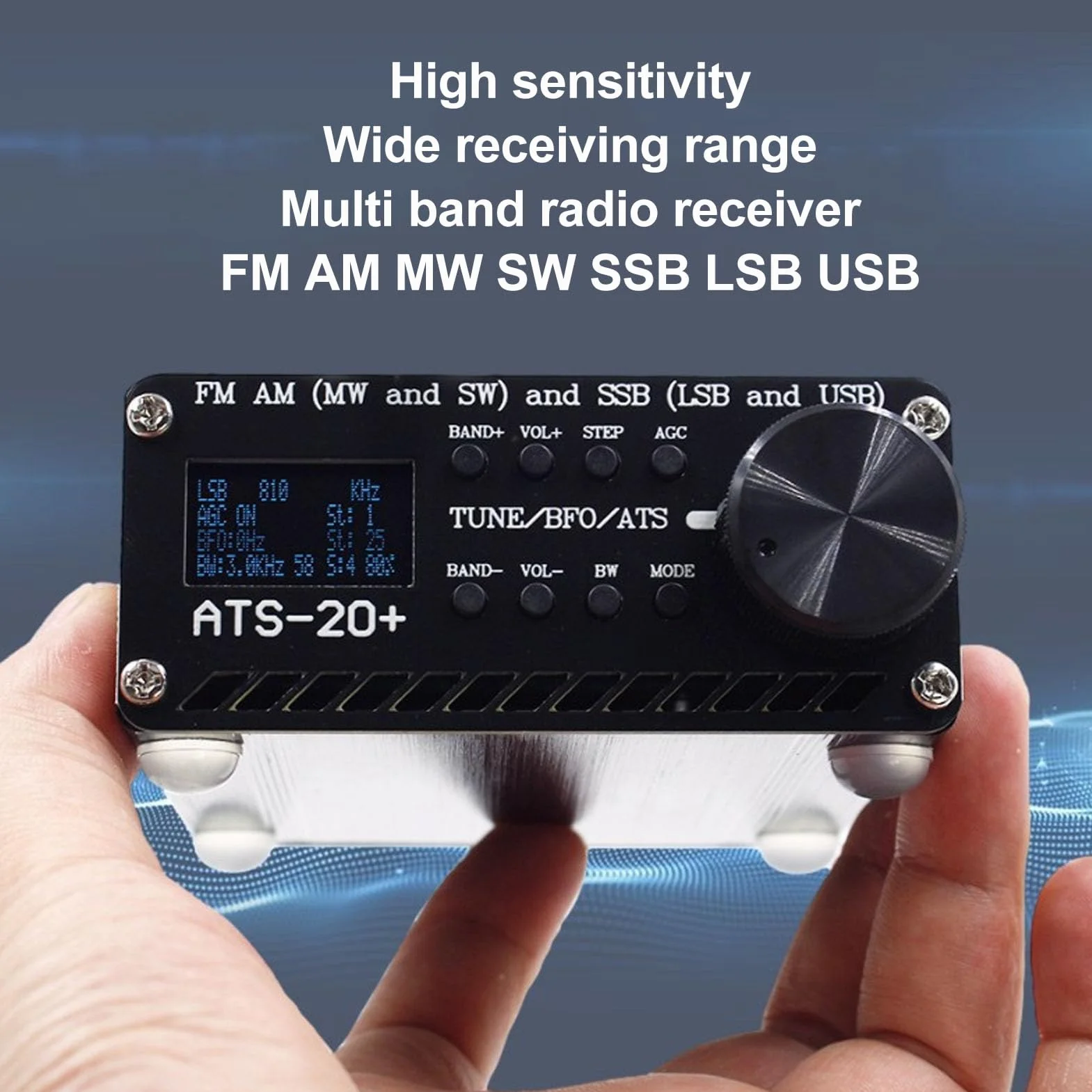 Odbiornik Radiowy Cyfrowy ATS 20+ FM AM LW SW SSB