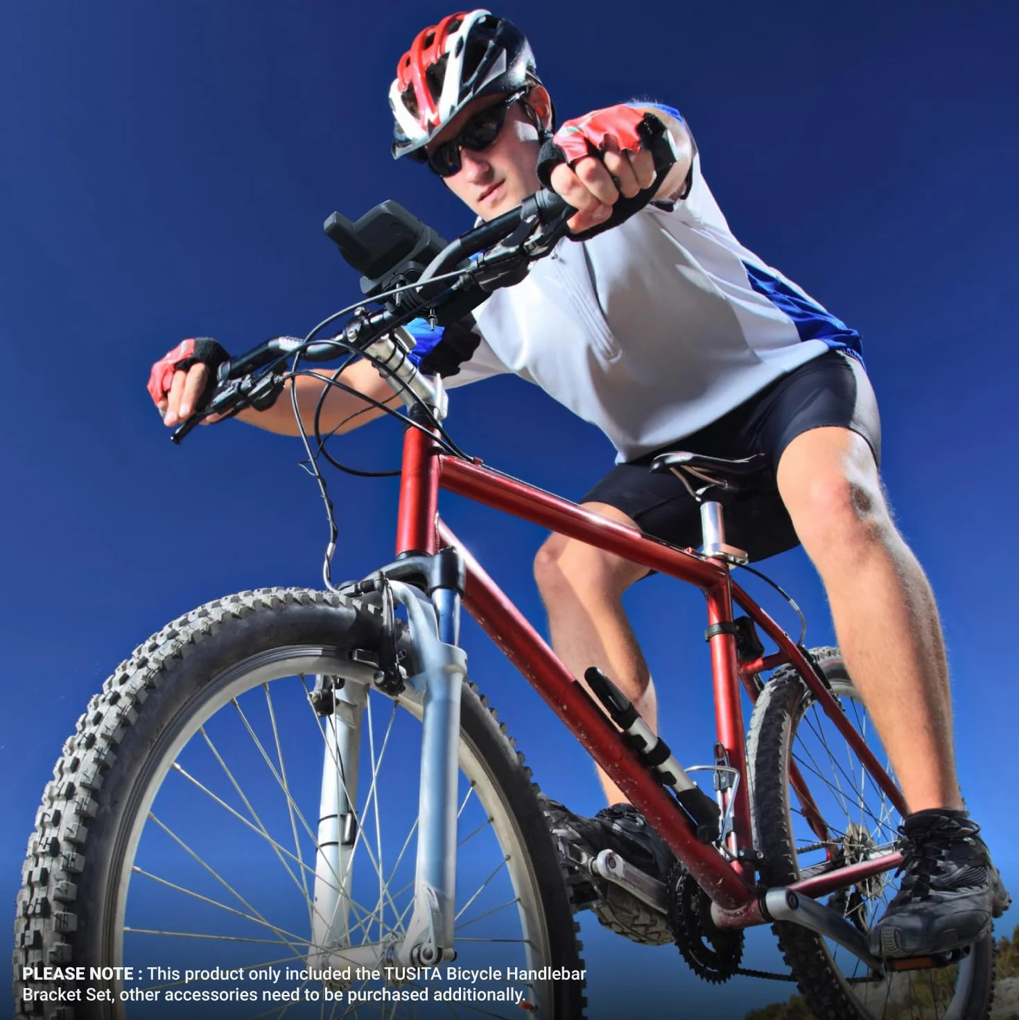 TUSITA Uchwyt Rowerowy GPS Kompatybilny z Garmin Montana 700 700i 710 710i 750i 760i - Akcesoria do Kierownic