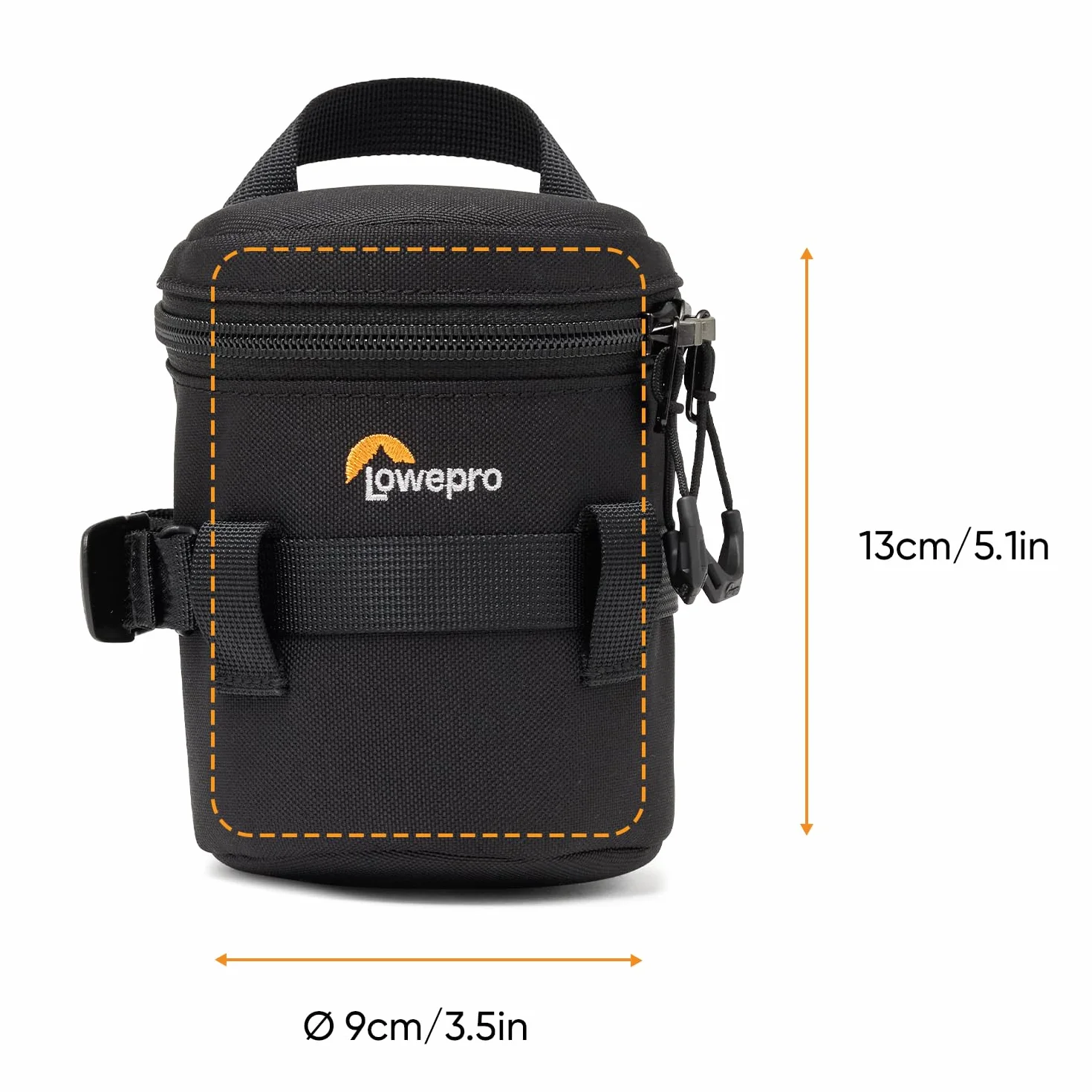 Lowepro ProTactic LCS 9 x 13 III torba na obiektyw, wyściełana, pasuje do obiektywu 24-70 mm F/2.8, do lustrzanek cyfrowych i aparatów bezlusterkowych, objętość: 0,5 l, wym. : 13 x 9 x 9 cm, torba na