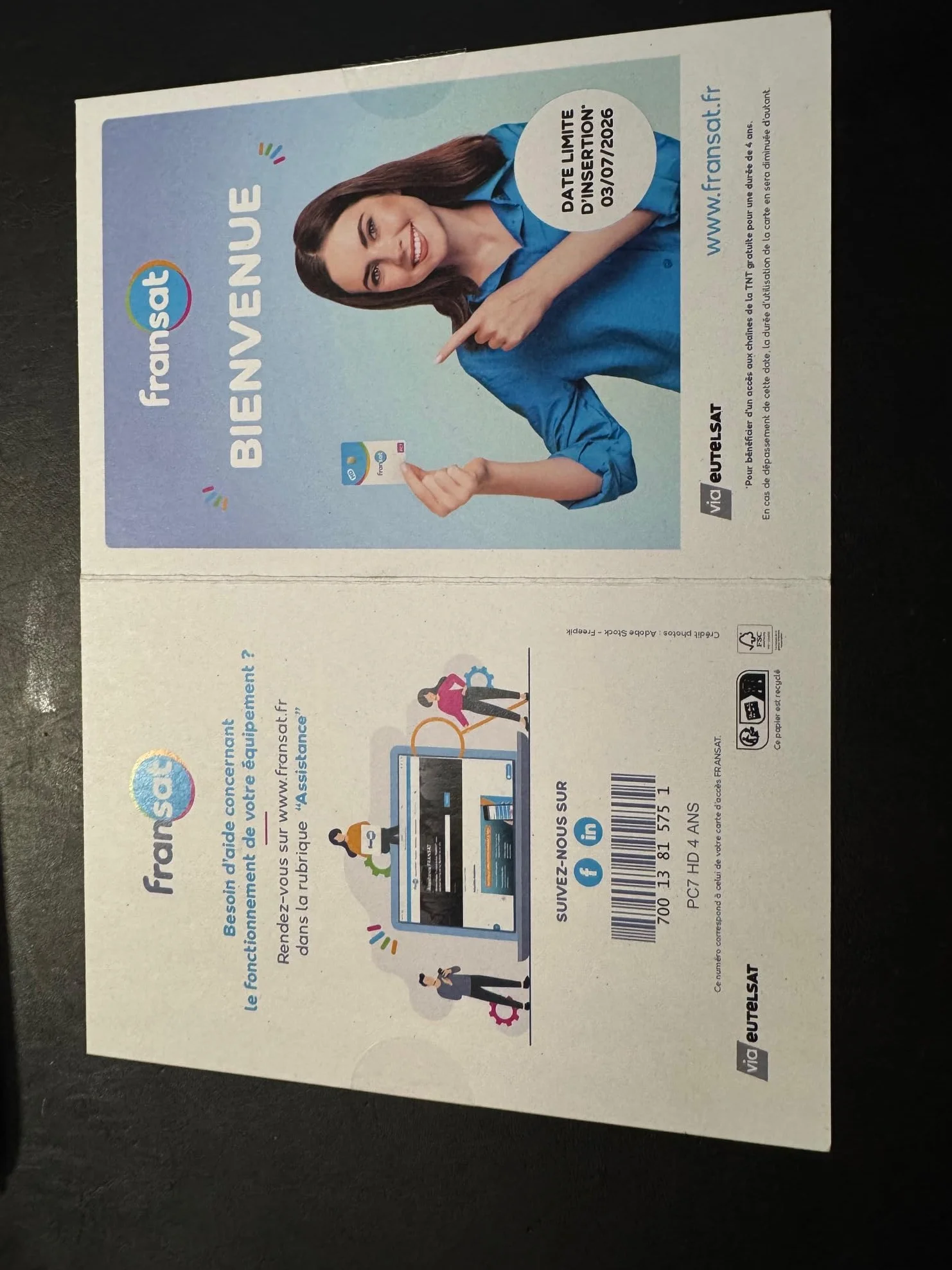 FRANSAT Karta HD PC7