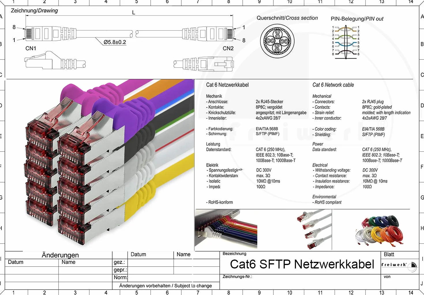 Kabel sieciowy Cat.6 2 m zielony - 5 x kabel Ethernetowy Lankabel Cat6 Lan kabel sieciowy Sftp Pimf kabel krosowy 1000 Mbit s