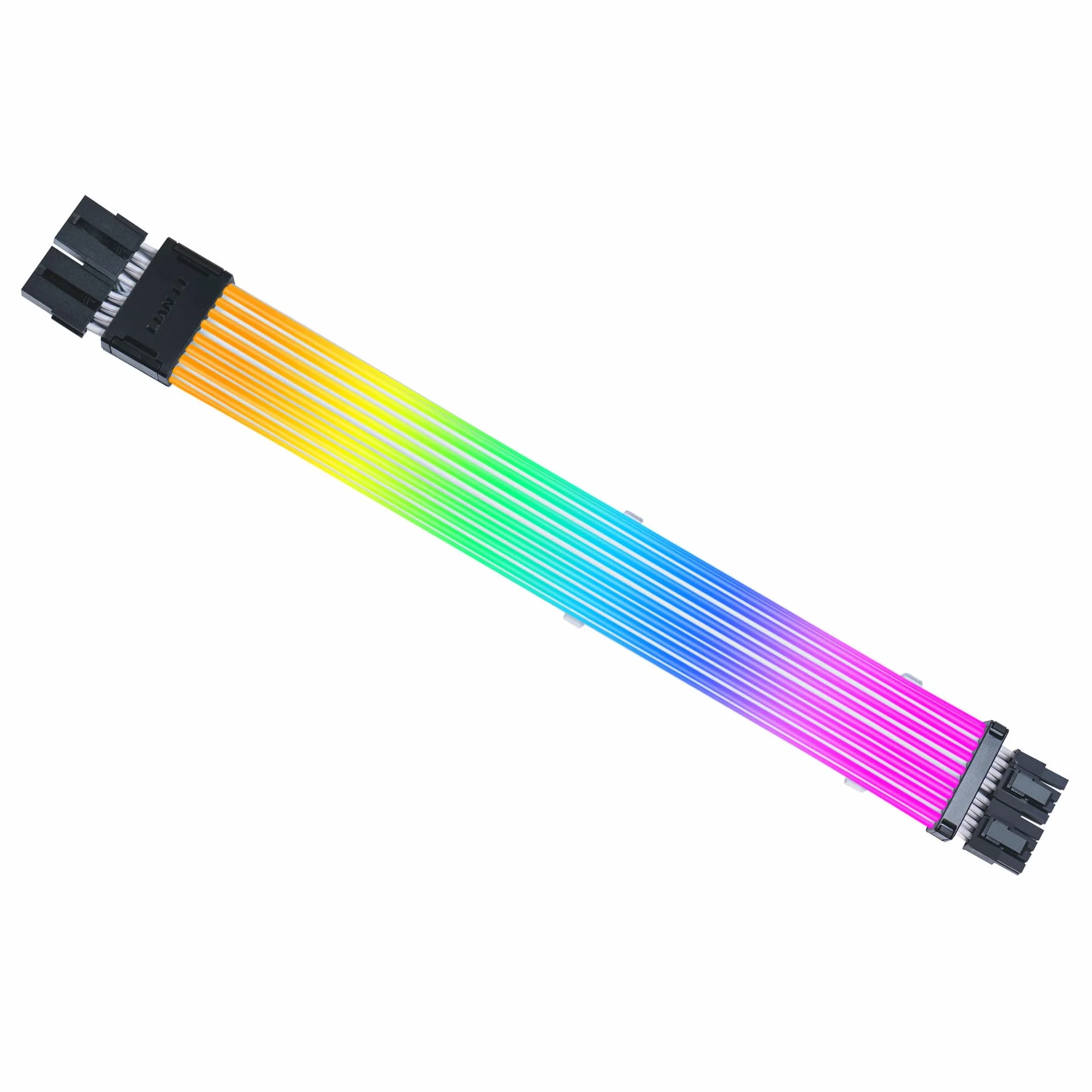 LIAN LI Strimer Bezprzewodowy przedłużacz graficzny RGB 2 x 6+2 piny, 116 LED, adresowalne, 2,4 GHz, kompatybilny z L-Connect 3