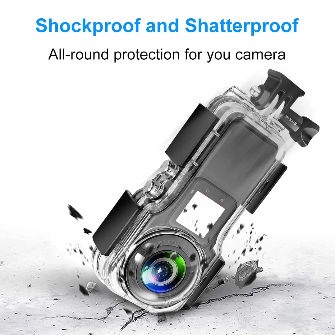 Obudowa podwodna do Insta360 One RS 1-calowy 360 Edition wodoodporna obudowa do nurkowania pływania i snorkelingu sportów wodnych do Insta360 One RS 1-Inch 360 Edition
