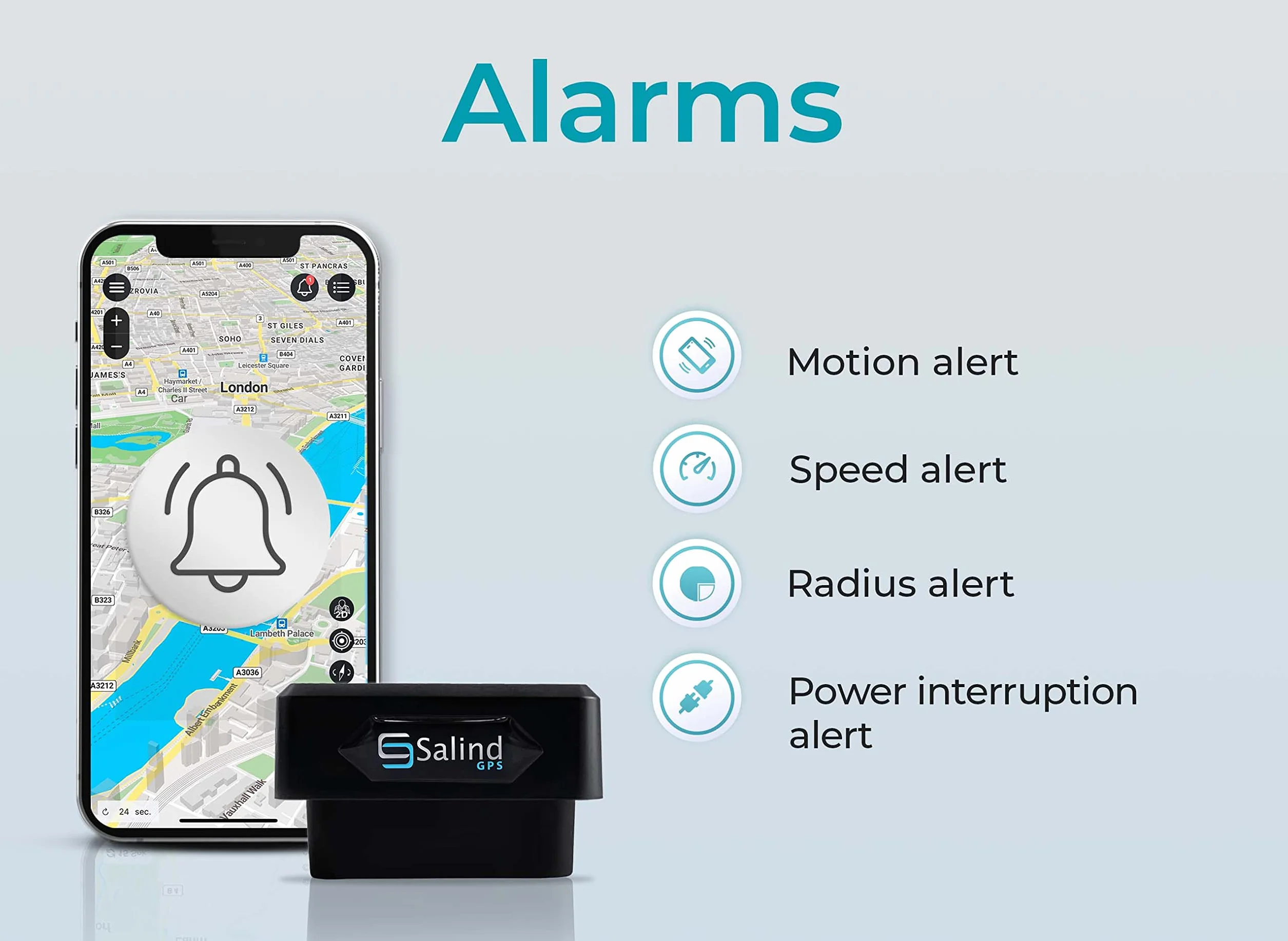 Salind 08 2G Lokalizator GPS OBD2 Do Samochodów Pojazdów – Plug&Play – Śledzenie Na Żywo – Historia Lokalizacji – Powiadomienia Alarmowe, Geoogrodzenie – Ochrona Przed Kradzieżą