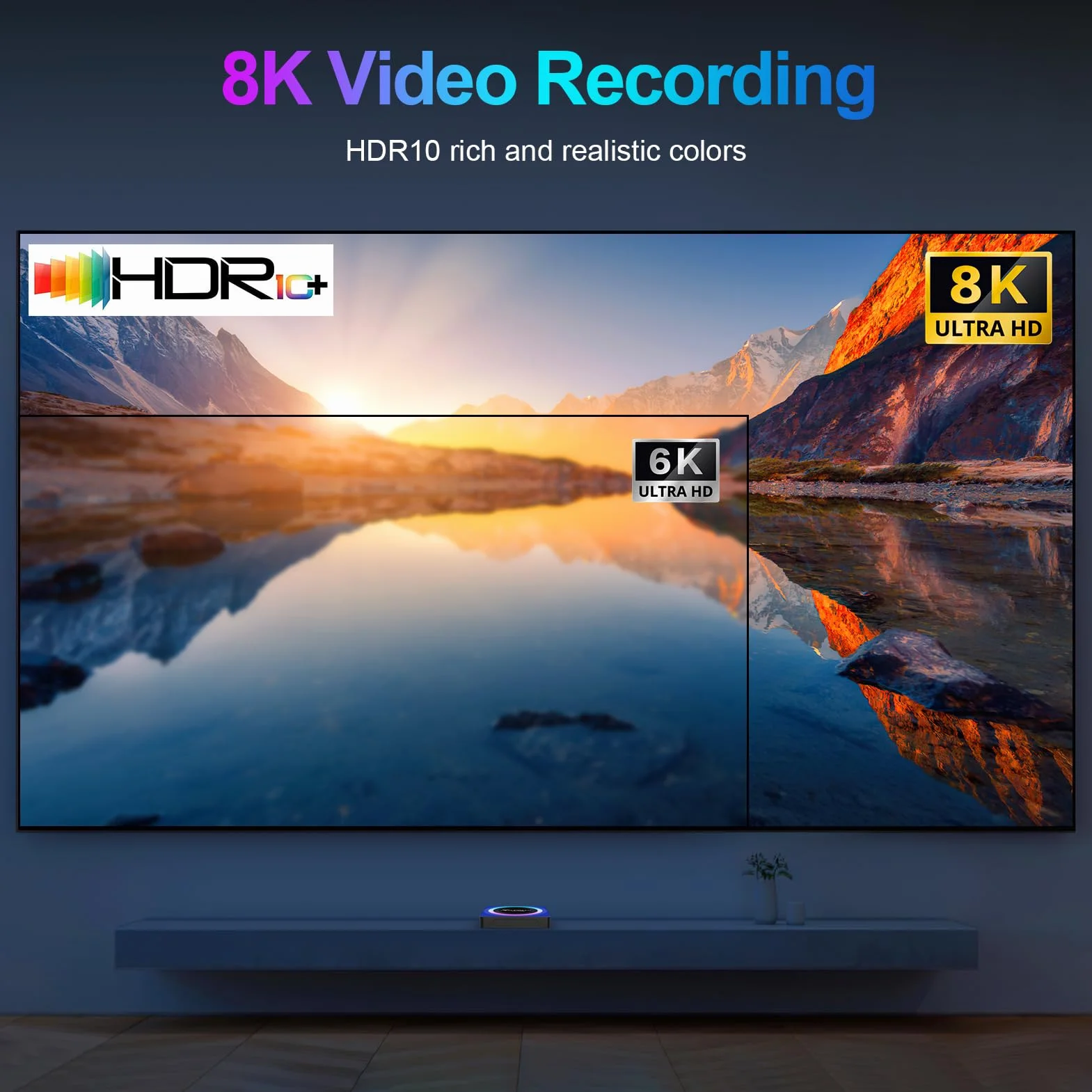 Android TV Box 13.0, X88PRO Android Box 2 GB 16 GB Quad Core 64bit, obsługa BT5.0 2,4G /5G Dual-Band WIFI6 4/6/8K Android TV Box 2024