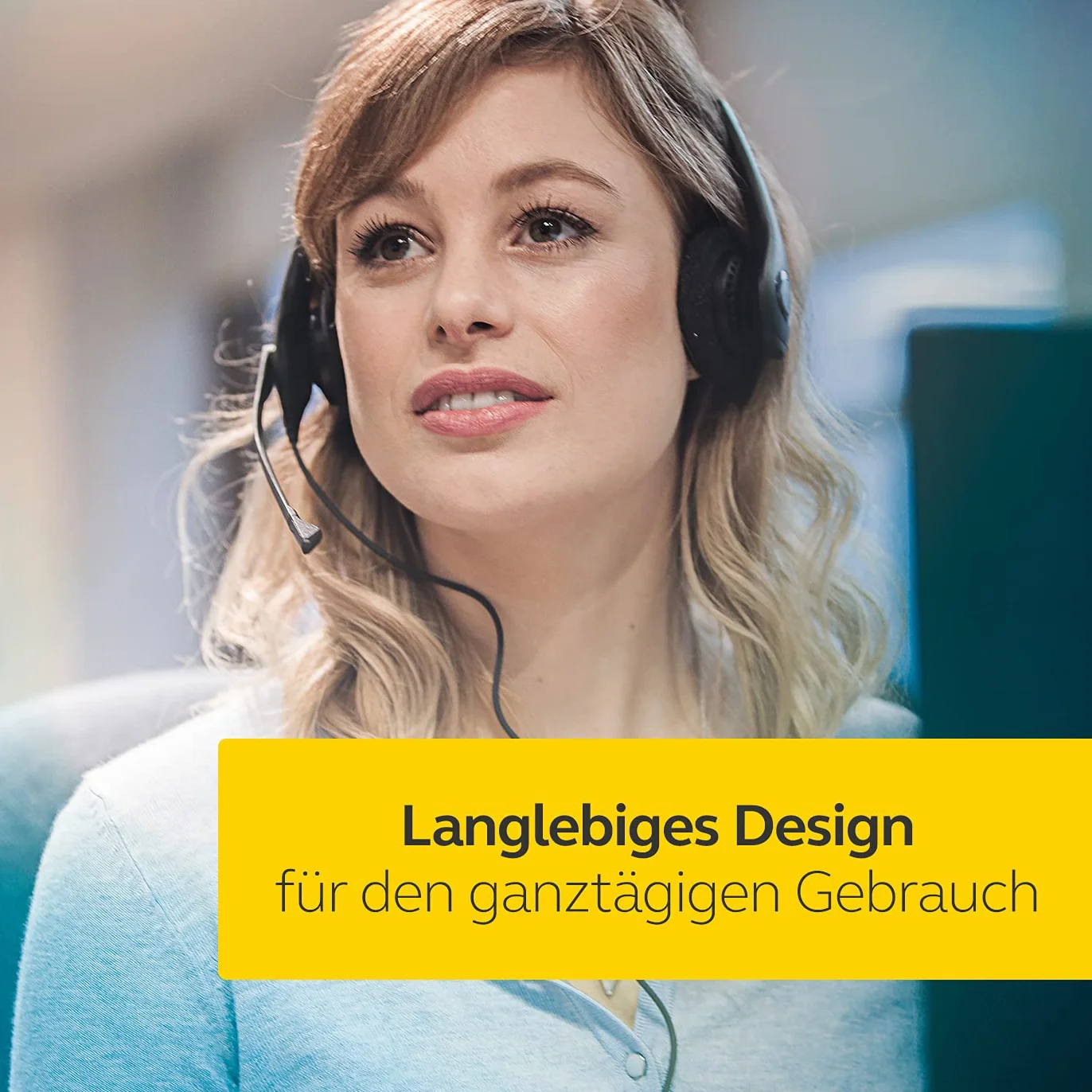 Jabra Biz 1500 Quick Disconnect On-Ear Stereo Headset - Corded Headphone with Noise-cancelling Microphone and Volume Spike Protection for Deskphones, Black
