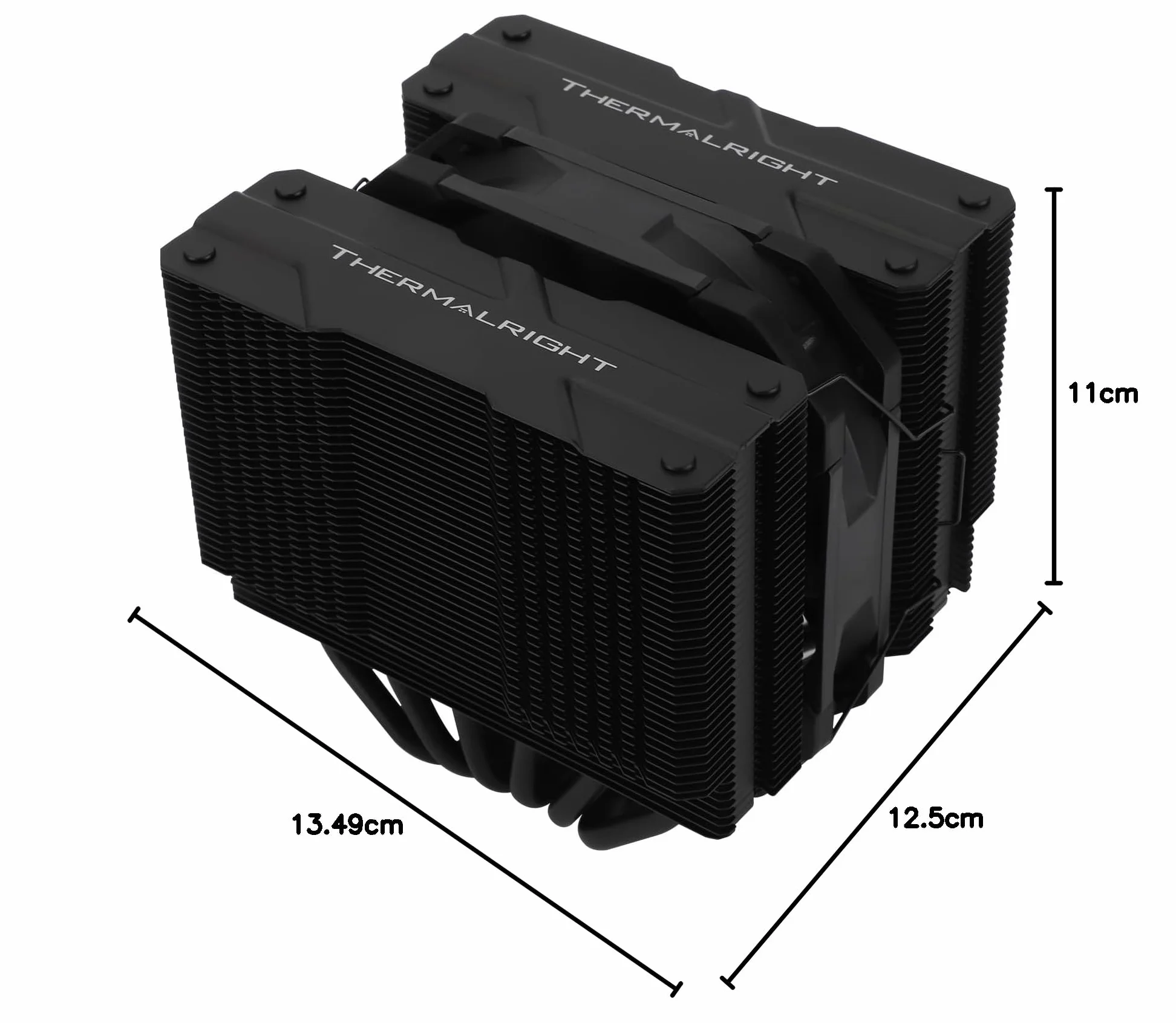 Thermalright TR Peerless Assassin 120 MINI Black CPU, 6 Heat Pipes AGHP, z wentylatorem 120 mm PWM, prędkość 1500 obr./min, do AMD: AM4/AM5/Intel LGA 1851/1700/115X/1200/2011, chłodnica PC