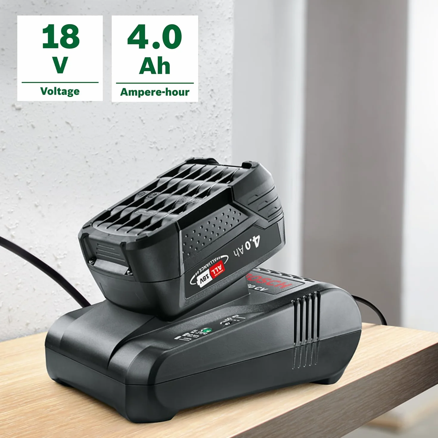 Bosch Home And Garden Ładowarka Akumulatorów AL 1880 CV 18 V