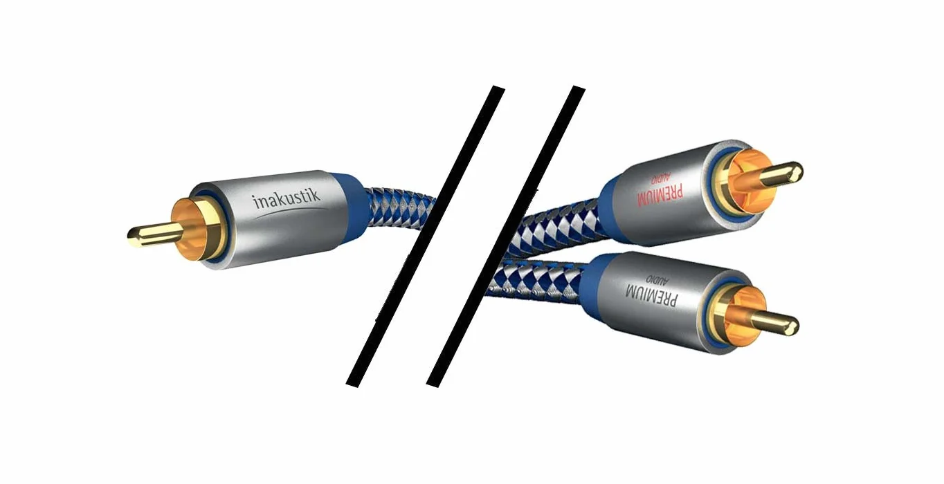 Inakustik Kabel subwoofera Premium Audio Y 1 x cinch na 2 x cinch 3 m