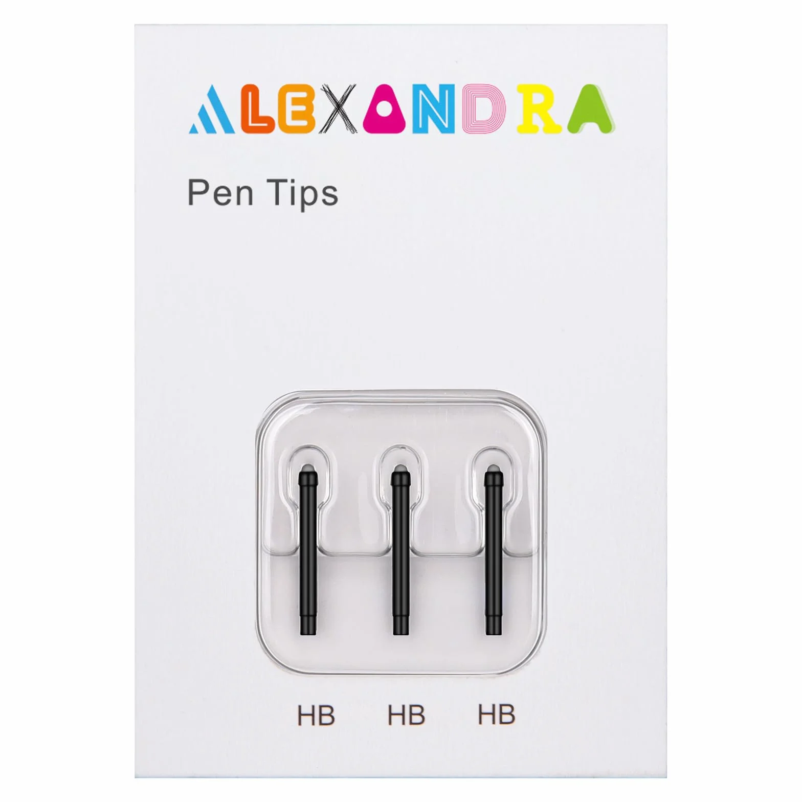 ALEXANDRA Wymienne końcówki pióra Surface (3 × HB) do 2017 Microsoft Surface Pen Model 1776, Surface Pro 4
