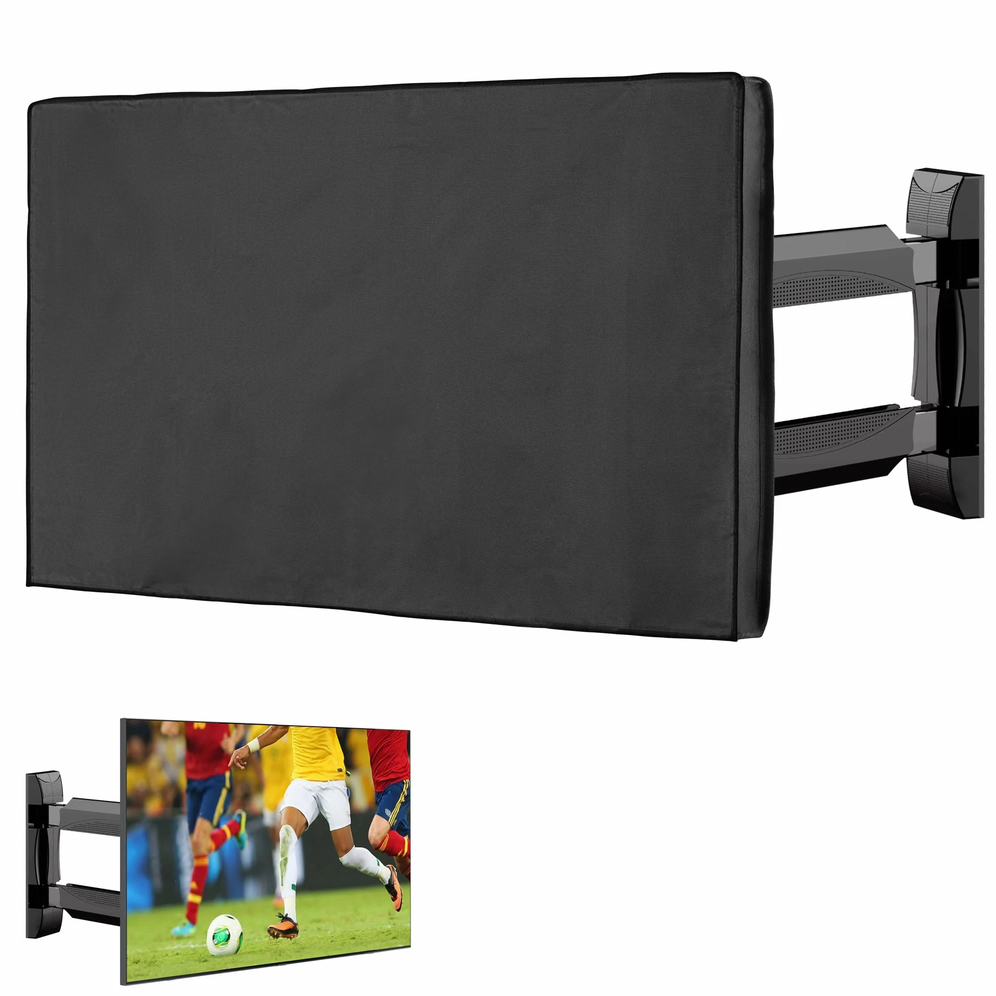 kwmobile 65" osłona TV Outdoor TV pokrowiec ochronny odporny na warunki atmosferyczne czarny