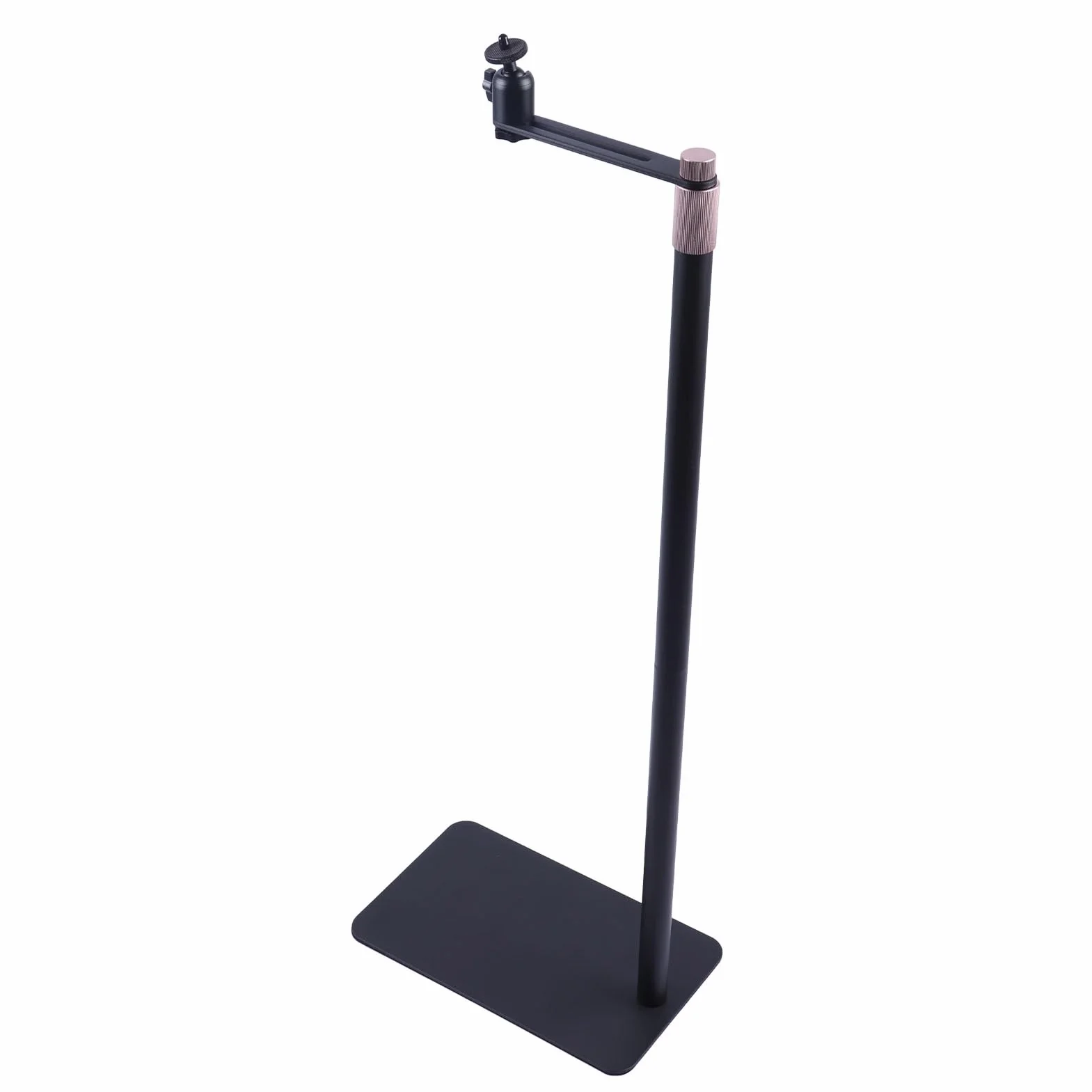 Stojak na Projektor 70-120 Cm, Regulowana Wysokość, Podłogowy z Podstawą ze Stali Węglowej, Odłączany do Projektora Gimbal z Kamerą Telefon