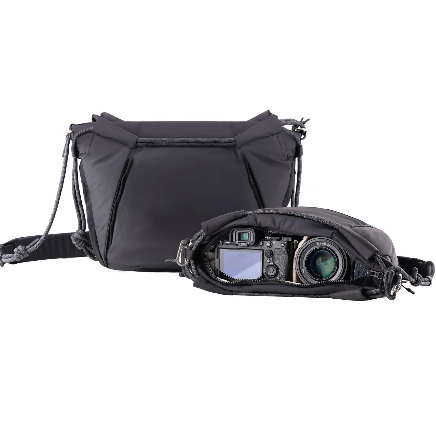 PGYTECH OneGo Rope Strap torba na aparat – wielofunkcyjna torba na ramię dla fotografów miejskich, kompaktowa torba na zdjęcia, kompatybilna z aparatami Sony/Canon/Nikon/aparatami bezlusterkowymi