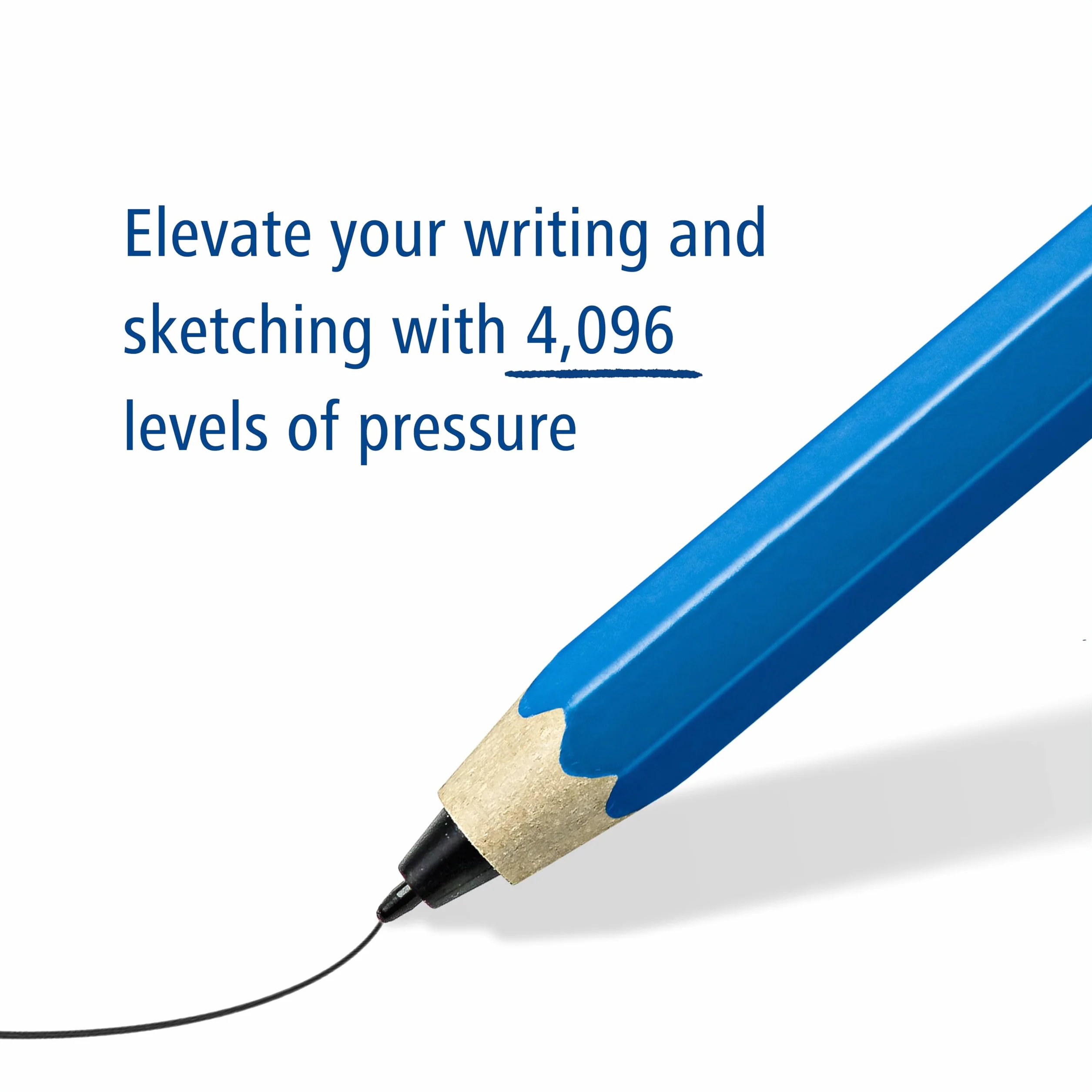 Staedtler Mars digital Jumbo 180J 22. EMR Stylus z miękką cyfrową gumką. Rysik do cyfrowego pisania, rysowania i mazania na ekranach dotykowych EMR (4096 poziomów ciśnienia, końcówka 0,7 mm)