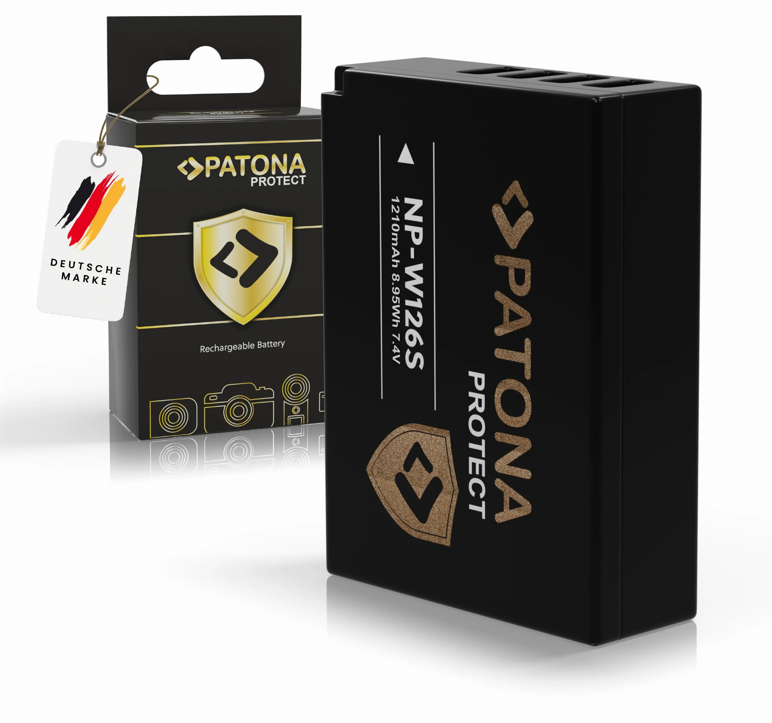 PATONA V1 Protect 2X akumulator NP-W126s 1210 mAh z ładowarką USB PD 1000 mA do X-M5 X-S10 X-T50