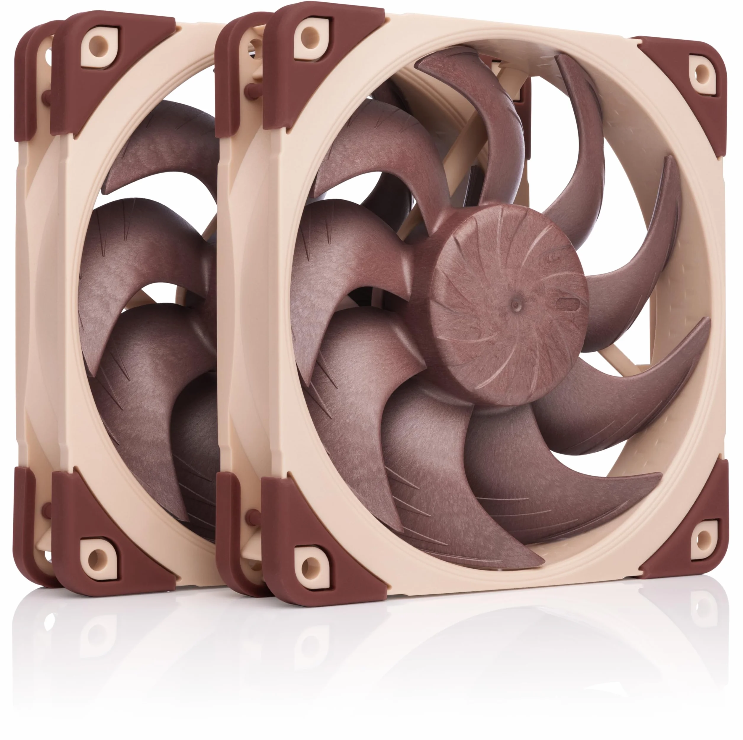 Noctua NF-A12x25 G2 PWM Sx2-PP Zestaw dwuwentylatorowy Push-Pull Brązowy