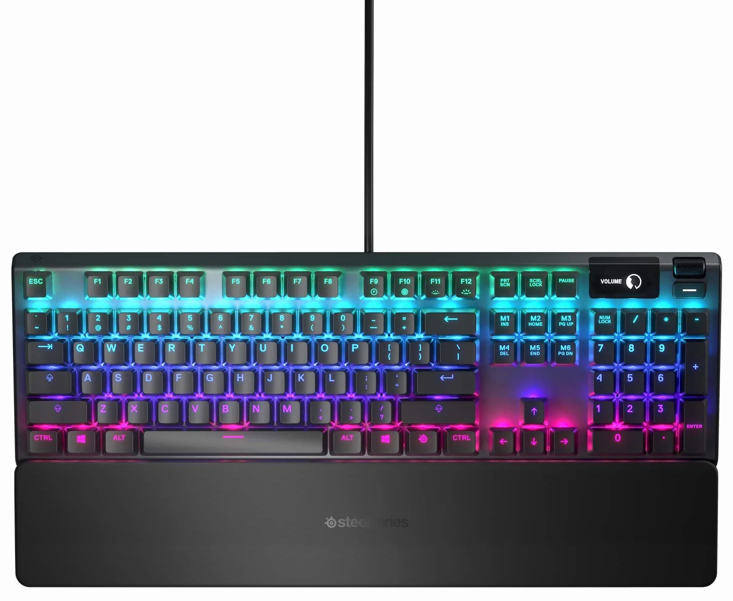 SteelSeries Apex 5 hybrydowa mechaniczna klawiatura gamingowa RGB OLED Smart Display QWERTY