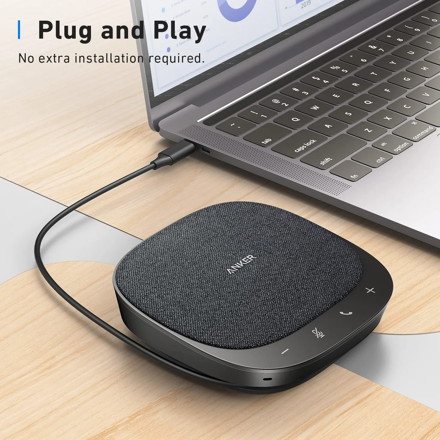Anker PowerConf S330 Głośnik Konferencyjny USB 4 mikrofony 360°