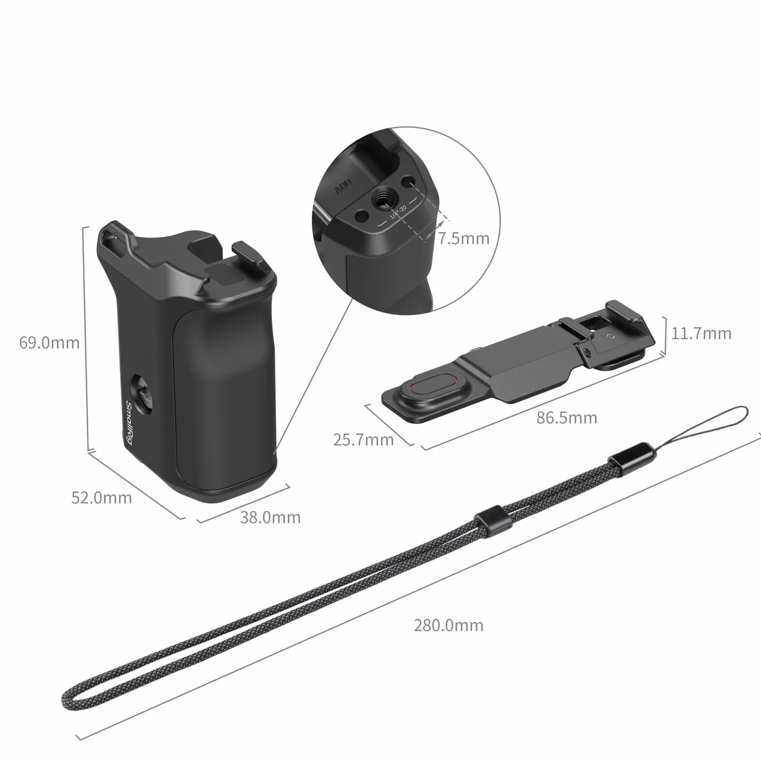 SMALLRIG Uchwyt do klatek SMALLRIG (ID 5888, 5887) dla DJI Osmo Action 6 6259