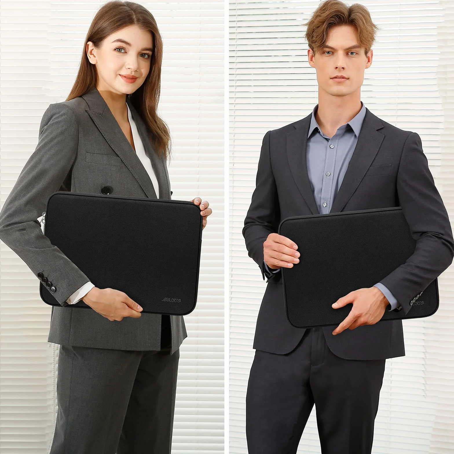 MOSISO Pokrowiec na laptop 18-18,5 cala ASUS HP Dell Lenovo, neoprenowa torba czarna