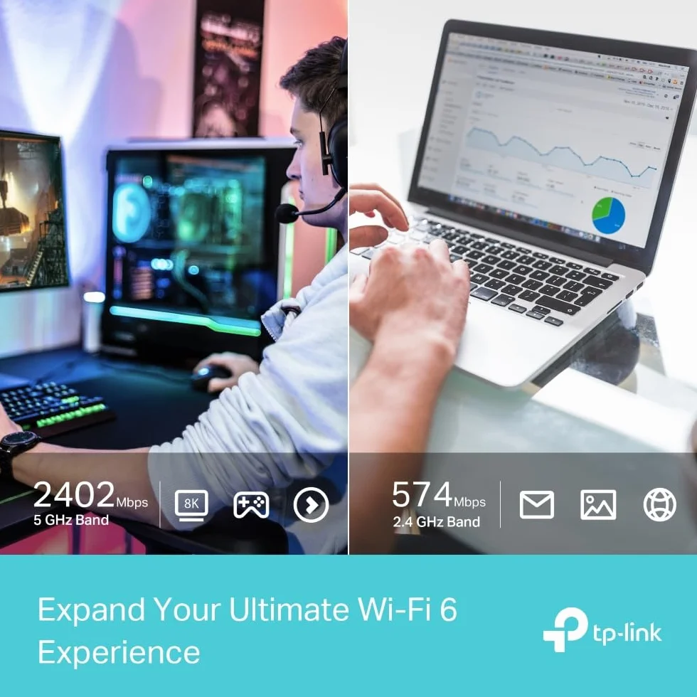 TP-Link Archer TX50UH – Dwuzakresowy adapter USB WiFi AX3000, Anteny o wysokim zysku, USB 3.0, Zabezpieczenia WPA3