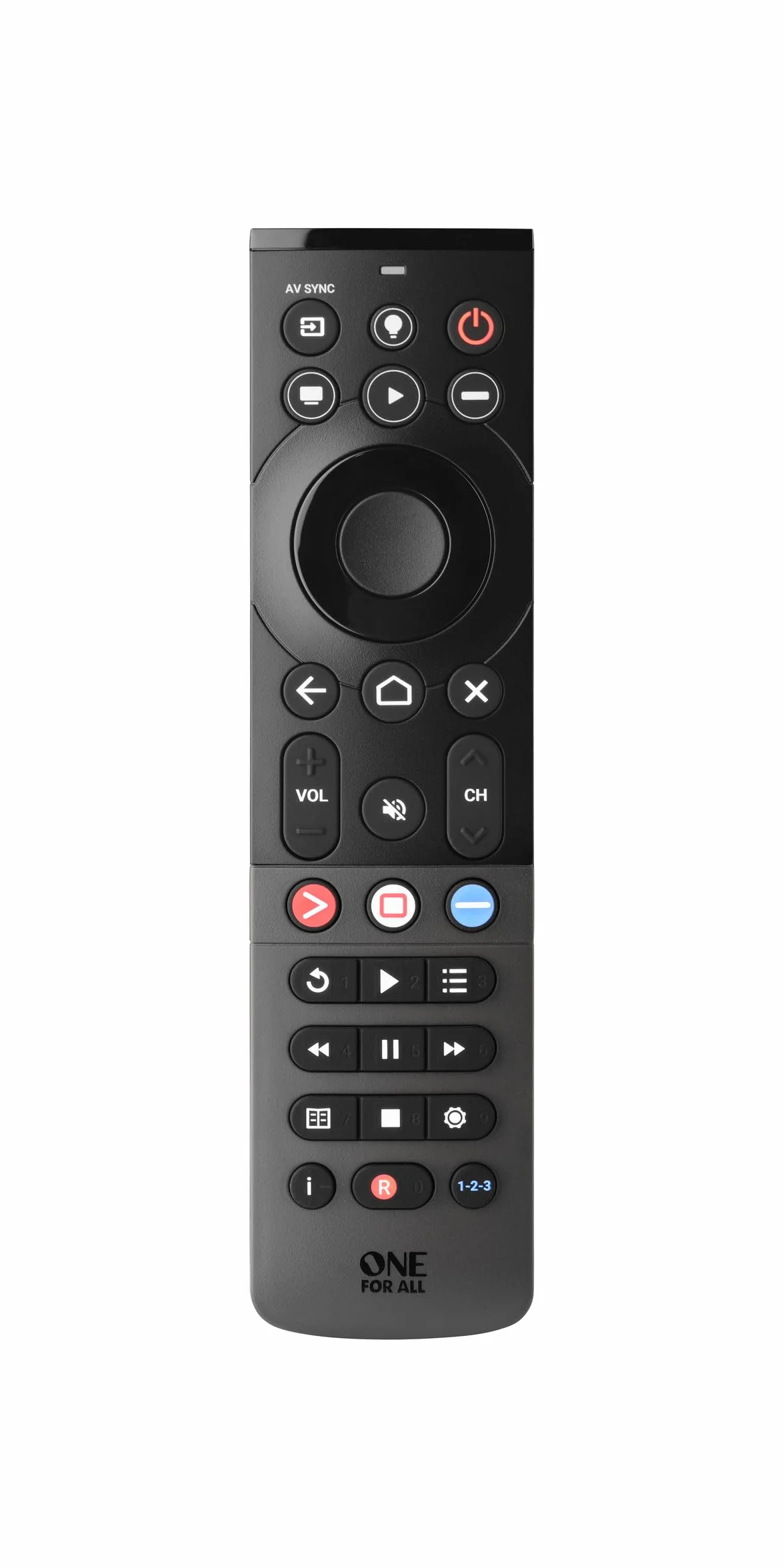 One For All URC7945 Uniwersalny pilot Smart Streamer IR/BT Czarny