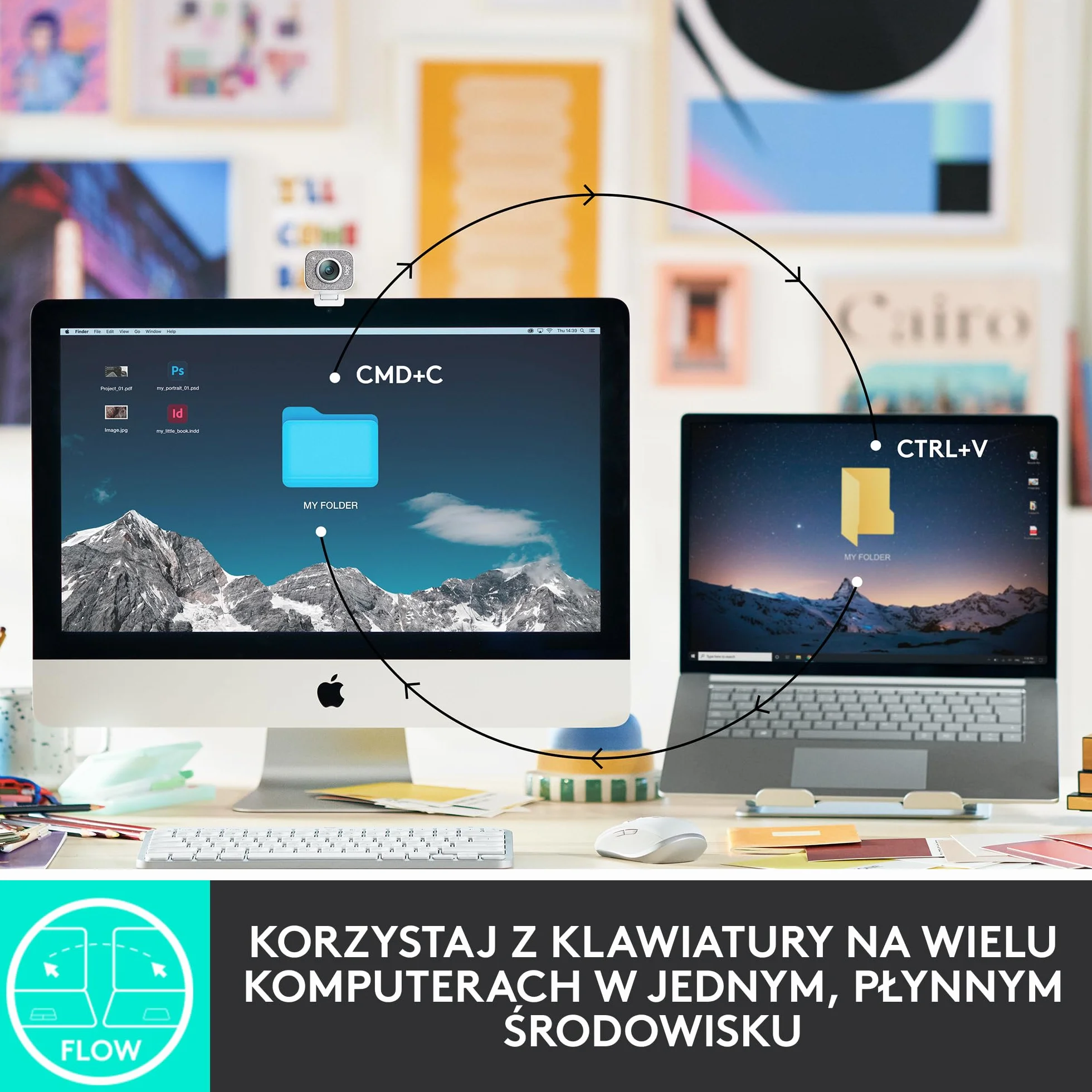 Logitech MX Keys Mini Bezprzewodowa Podświetlana Klawiatura, Kompaktowa, Bluetooth, USB-C, Metalowa Konstrukcja, QWERTY US Intl