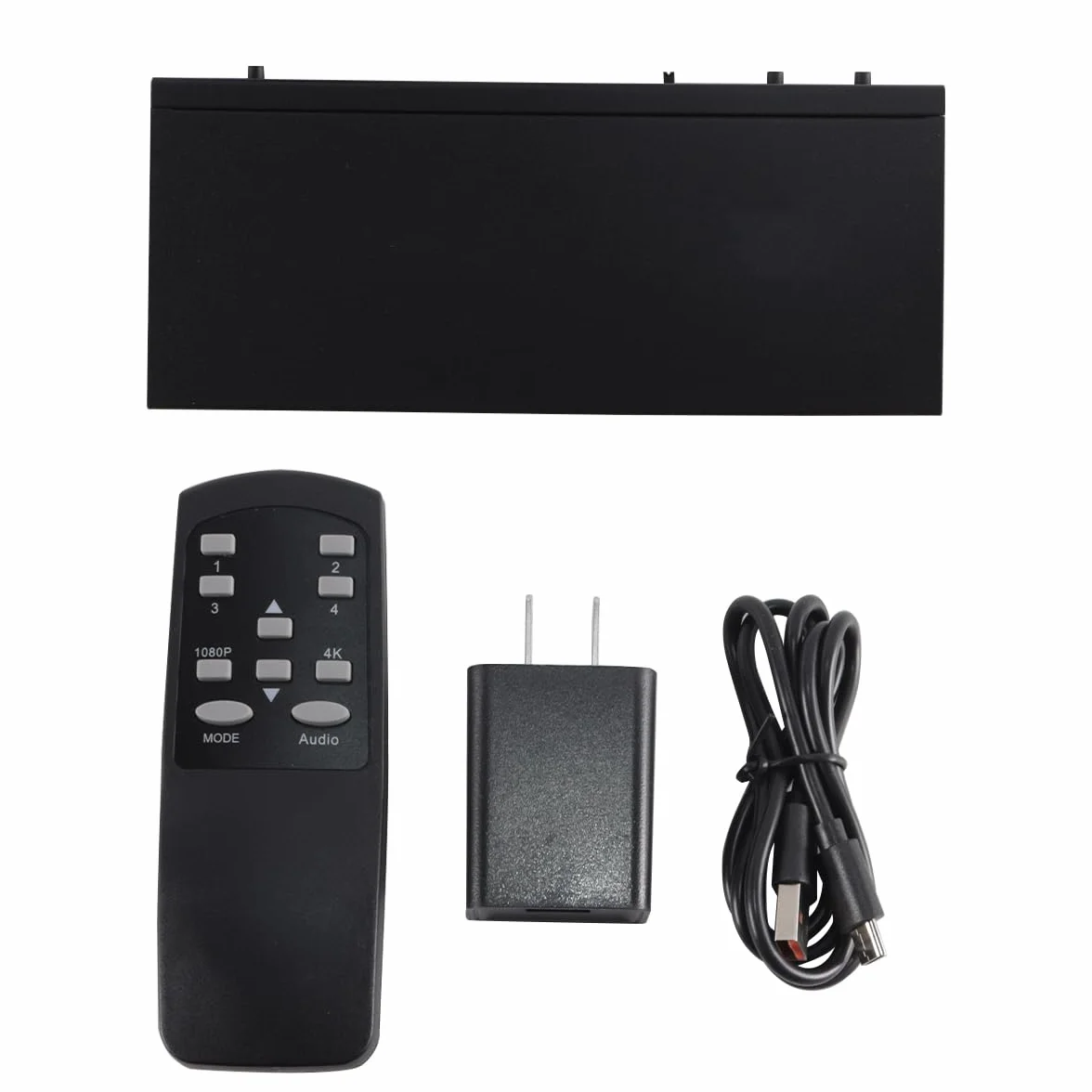 Przełącznik HDMI Multiviewer 4x1 4K, płynny przełącznik, 4 wejścia i 1 wyjście, z pilotem na podczerwień, obsługuje rozdzielczość 4K Full HD i 5 trybów wyświetlania