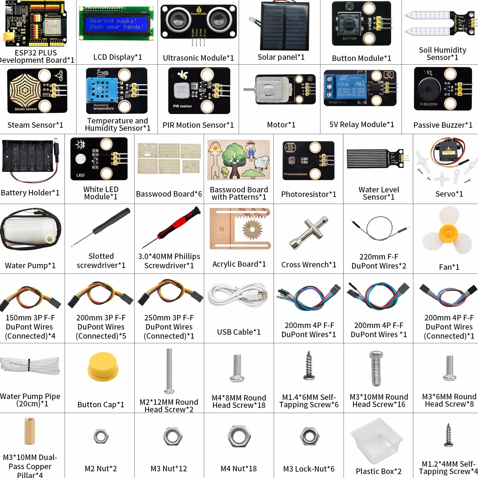 KEYESTUDIO IoT Control Smart Farm zestaw startowy do Arduino ESP32 Kit