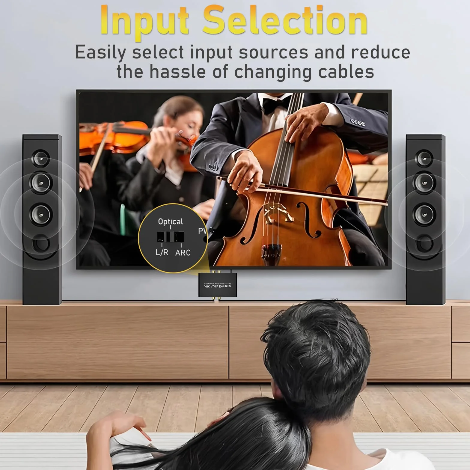 Tendak 192KHz ARC Audio Extractor, cyfrowy konwerter audio, HDMI ARC + optyczny + RCA L/R do HDMI + optyczny + RCA L/R + 3,5 mm stereo do wzmacniacza dźwięku HDTV Soundbar, głośników i słuchawek