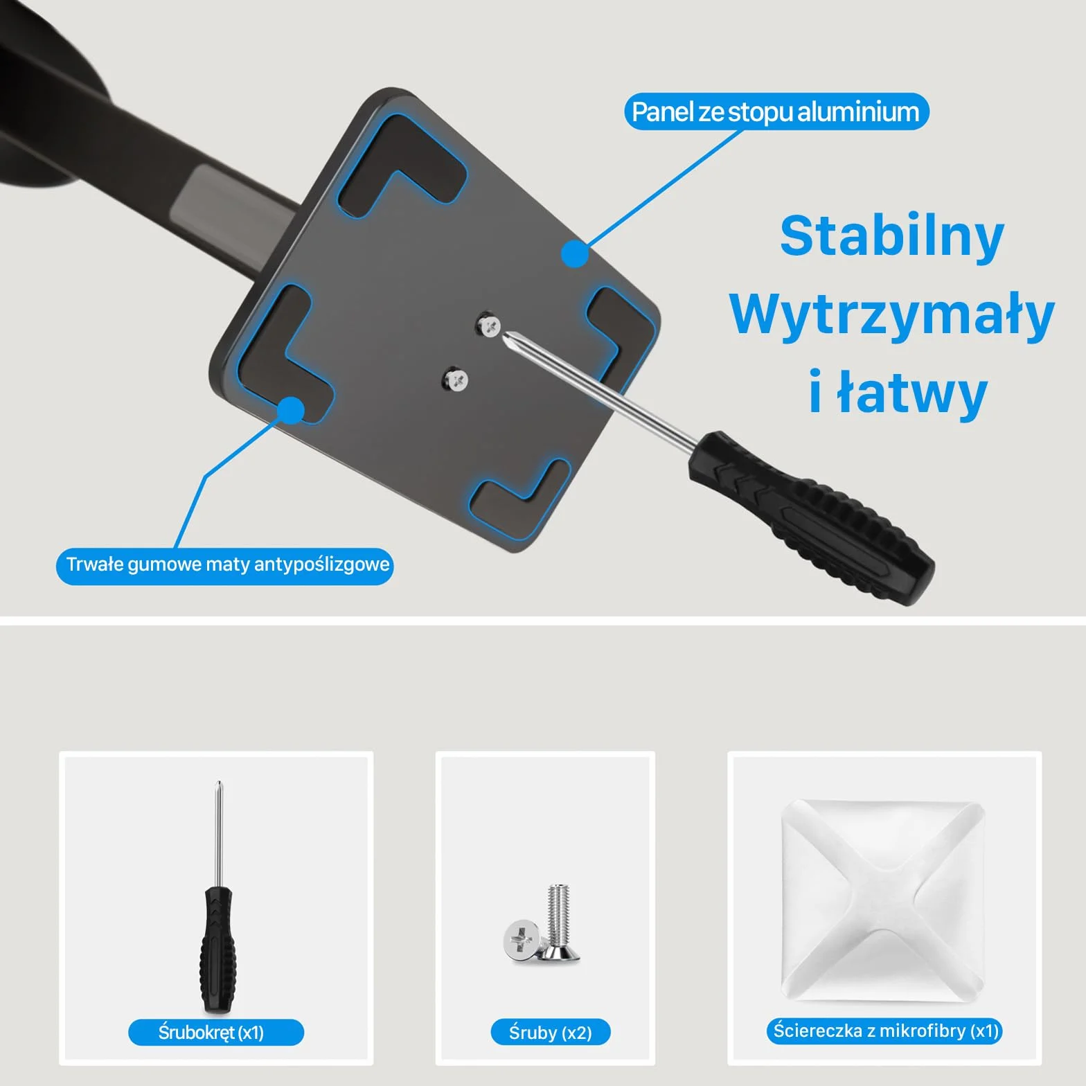 AirPods Max stojak z trybem uśpienia – solidna aluminiowa, antypoślizgowa podstawa, ochrona ABS, powierzchnia dotykowa odporna na zarysowania (czarna)