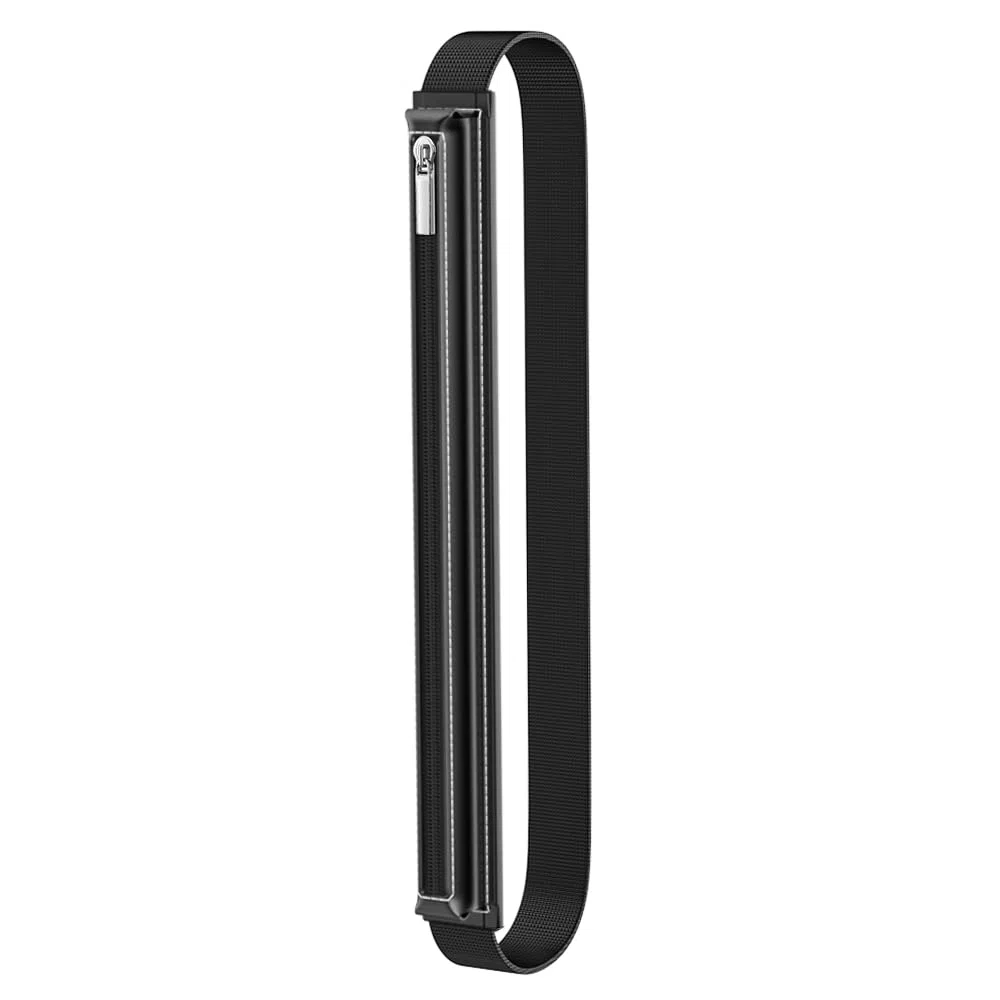 MoKo Pencil Case Fit Apple Pencil Pro, Apple Pencil (USB-C), Apple Pencil 1st/2nd Generation, Stylus Pencil Sleeve PU Leather Zipper Pouch with Elastic Band For 9.7"-12.9" Tablet, Black